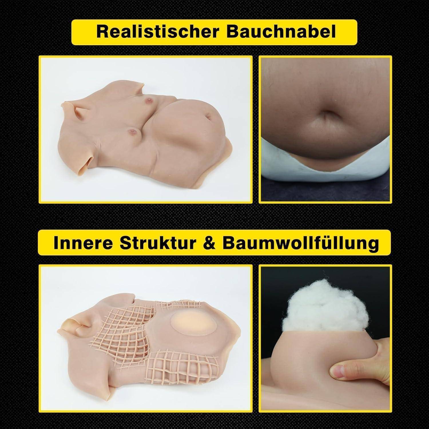 Das Bild zeigt Modell-Hautoberflächen, die mit 