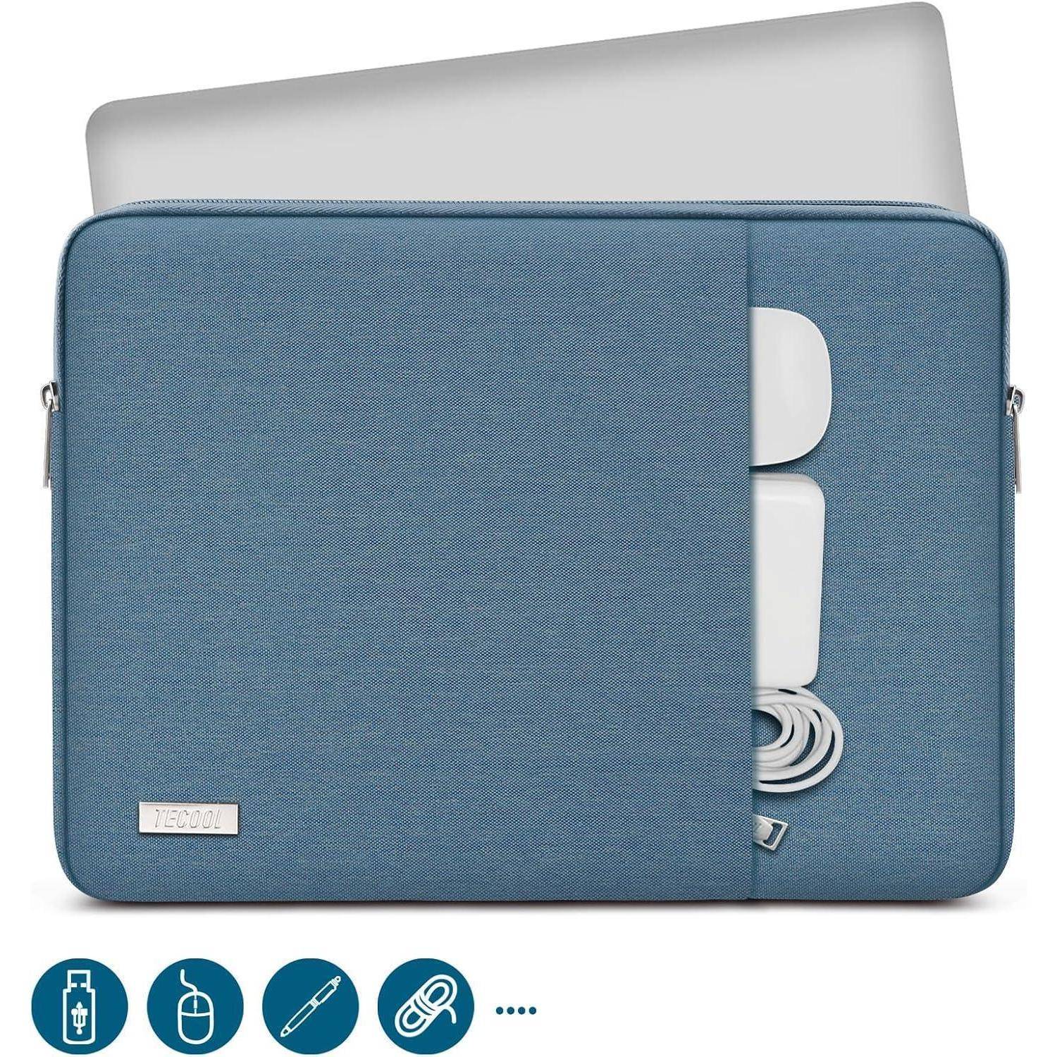 Laptoptasche Sleeve Notebooktasche Schutzhülle 15,6 Zoll Denim Blau