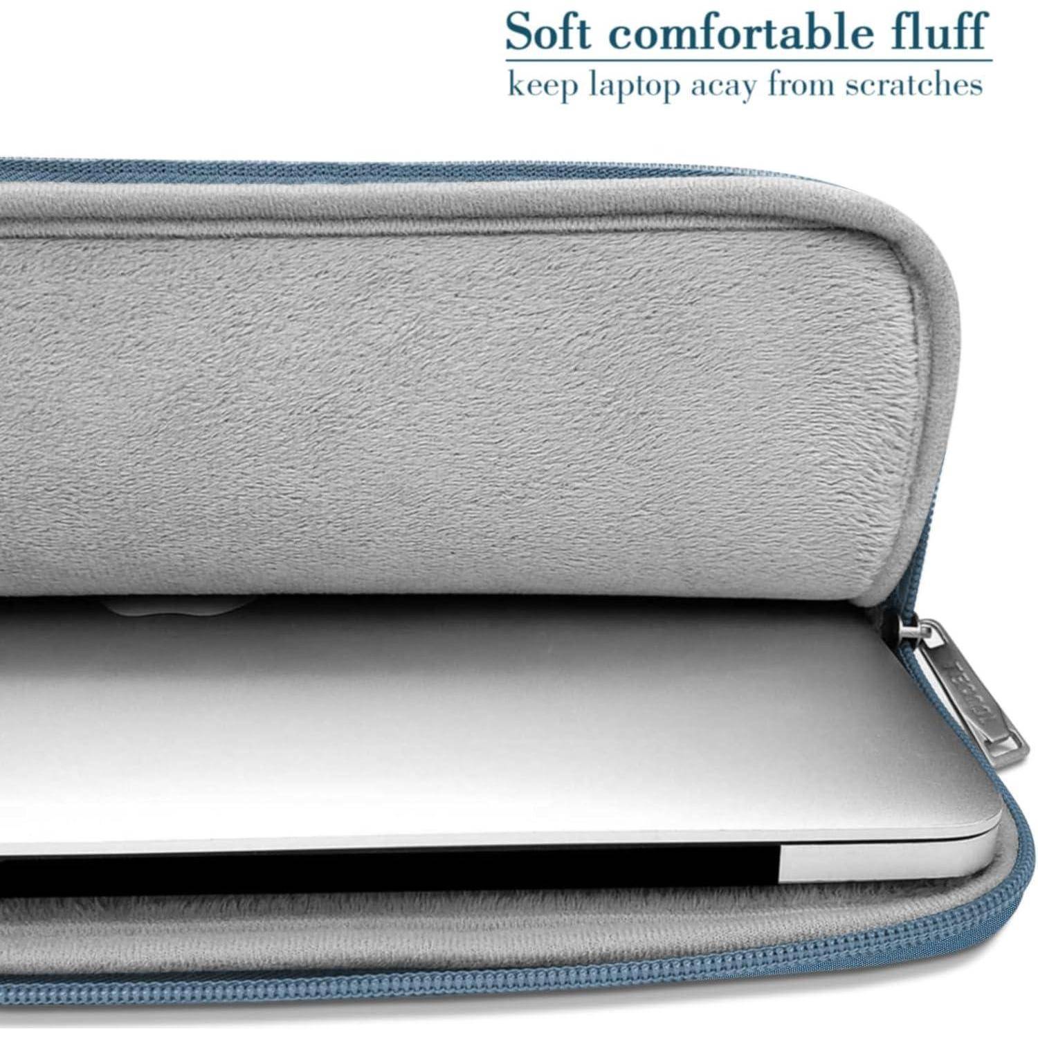 Laptoptasche Sleeve Notebooktasche Schutzhülle 15,6 Zoll Denim Blau