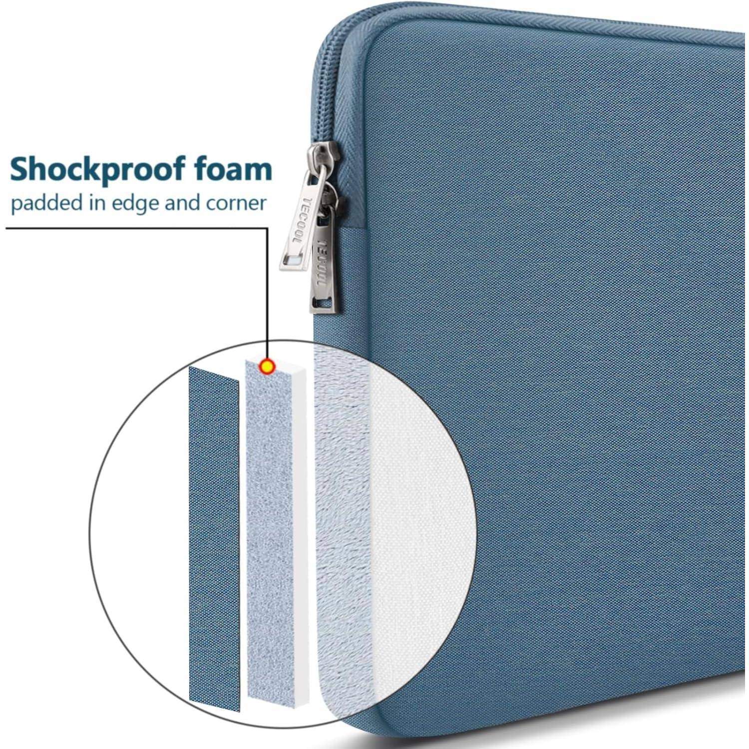 Laptoptasche Sleeve Notebooktasche Schutzhülle 15,6 Zoll Denim Blau