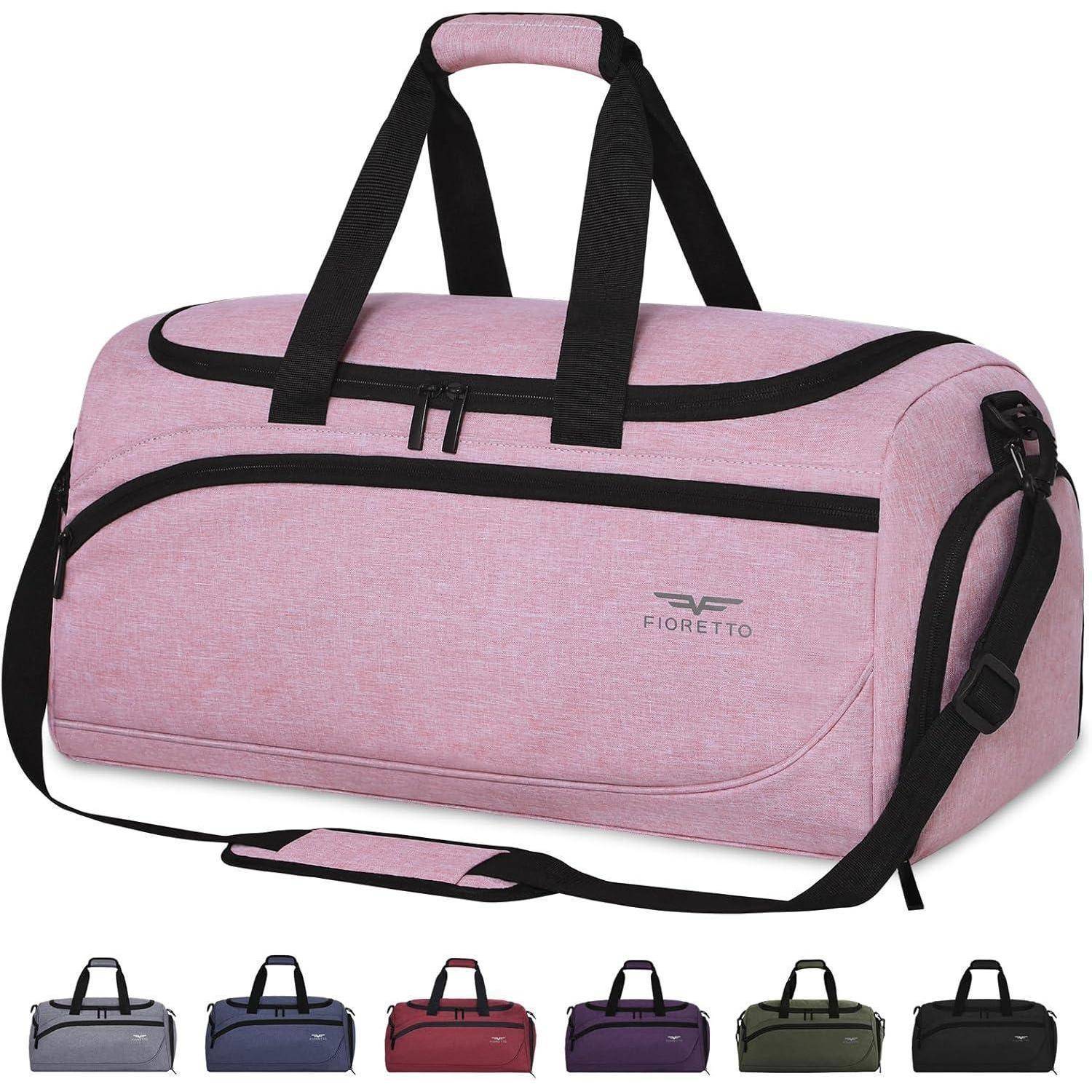 Sporttasche 35L Reisetasche Schuhfach Nassfach wasserdicht 35l-rosa