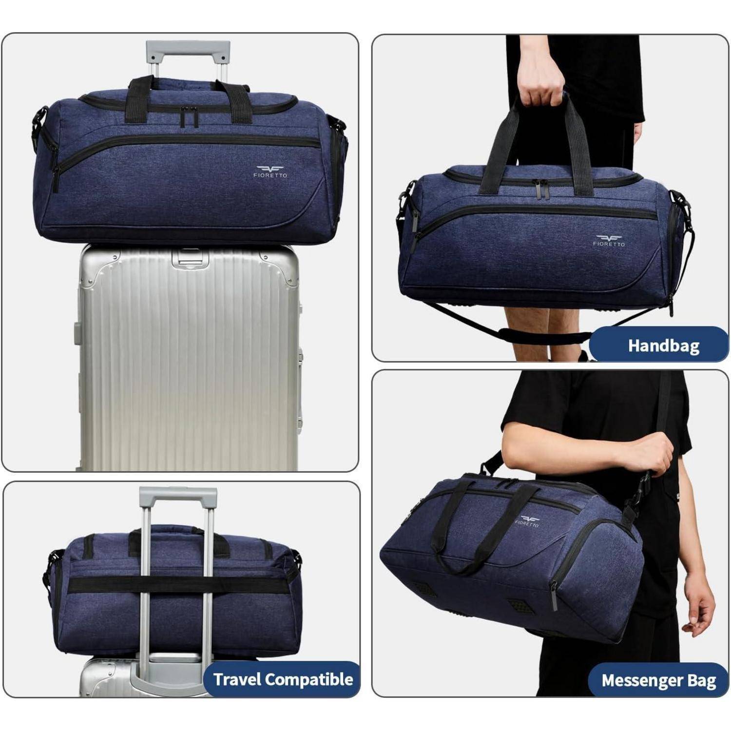 Sporttasche & Reisetasche 35L Damen Herren Schuhfach Nassfach