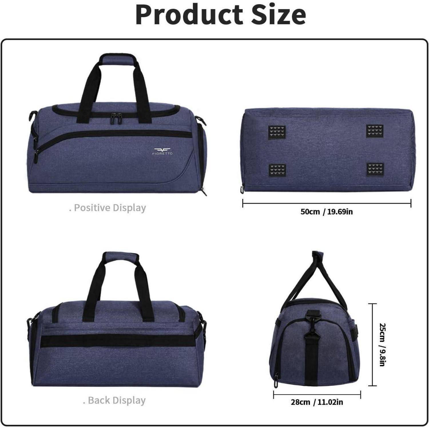 Sporttasche & Reisetasche 35L Damen Herren Schuhfach Nassfach