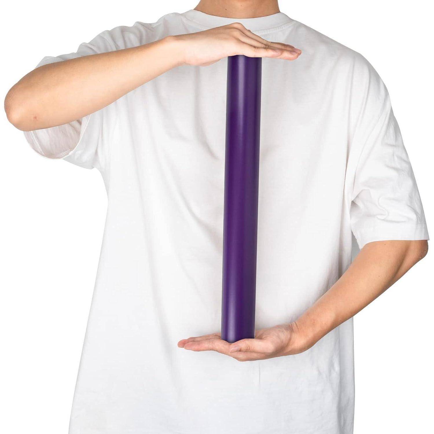 Geschenkpapier Minirolle Dunkellila 10m Halloween Dunkelviolett