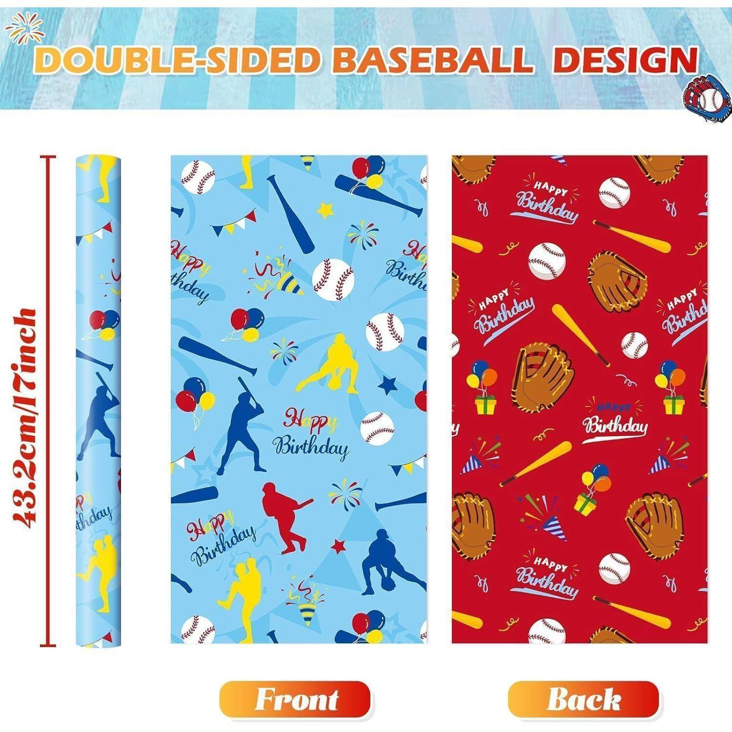 Geschenkpapier Kraft Waldtiere 3 Rollen 43cm 10m Blau