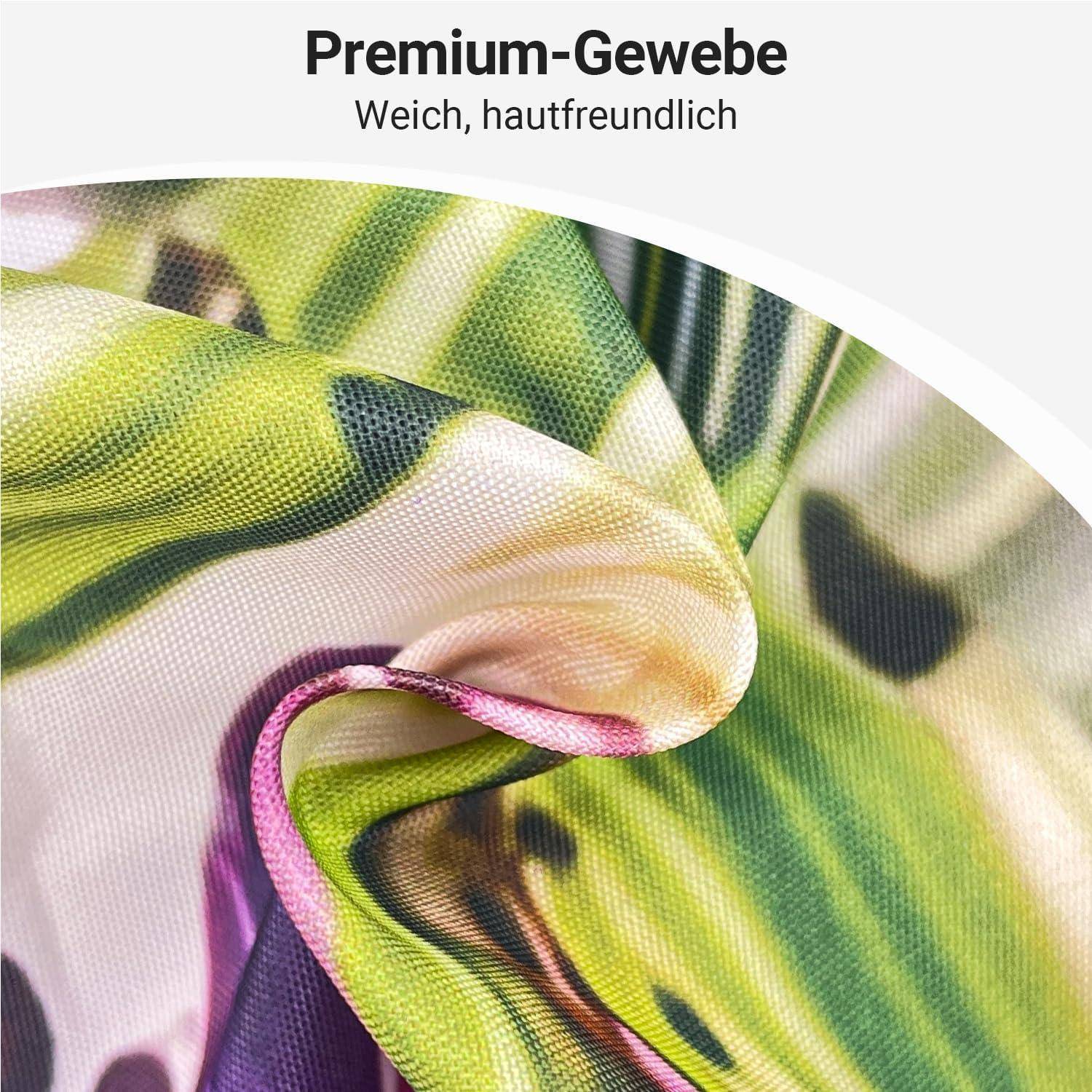 Duschvorhang Grüne Blätter Vogel H200 x B180 cm (1er Pack)