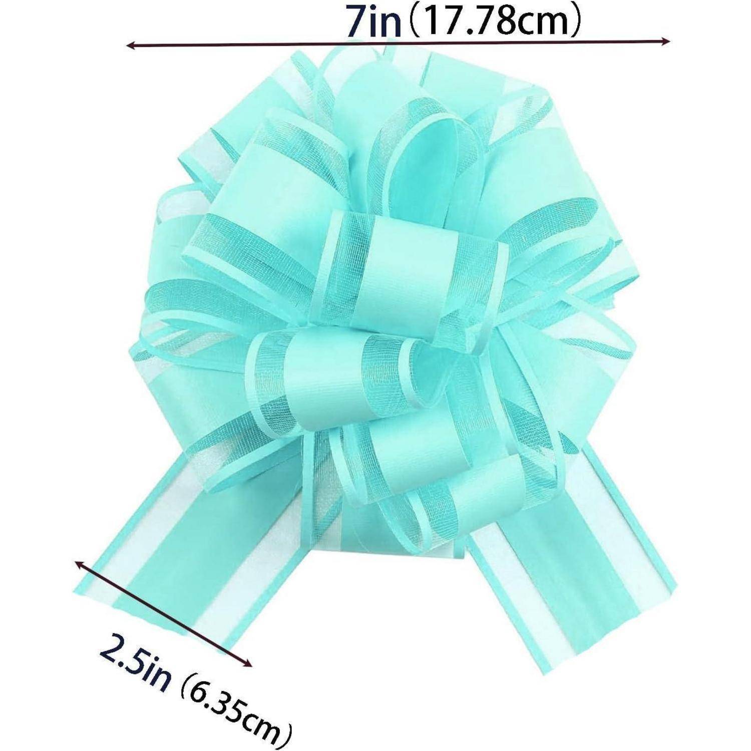 Geschenkschleife 5 Stück Pull Bow Auto Dekor Hochzeit Türkis