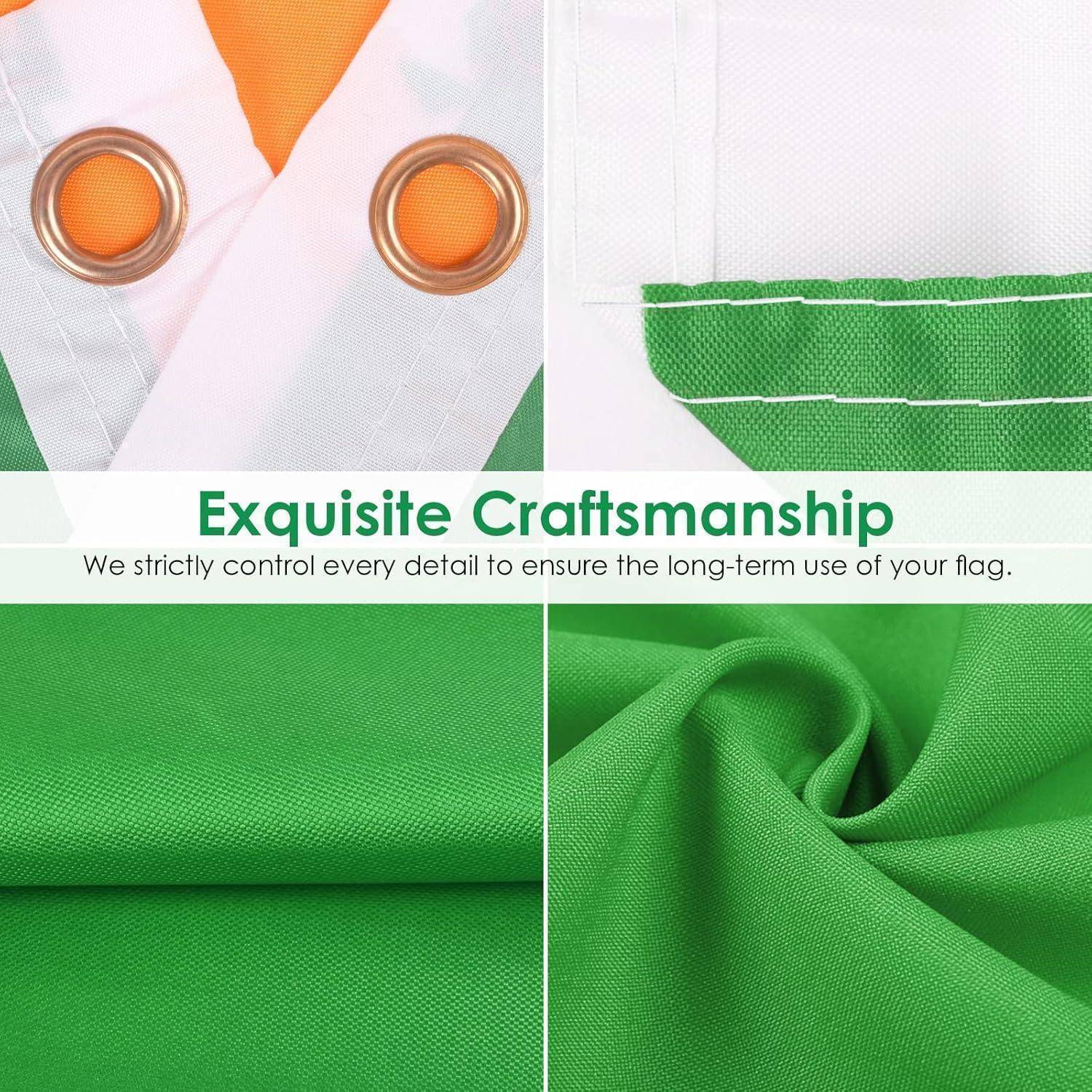 Flagge Irland 150x90cm St Patricks Day 4 Stück Irland Flagge