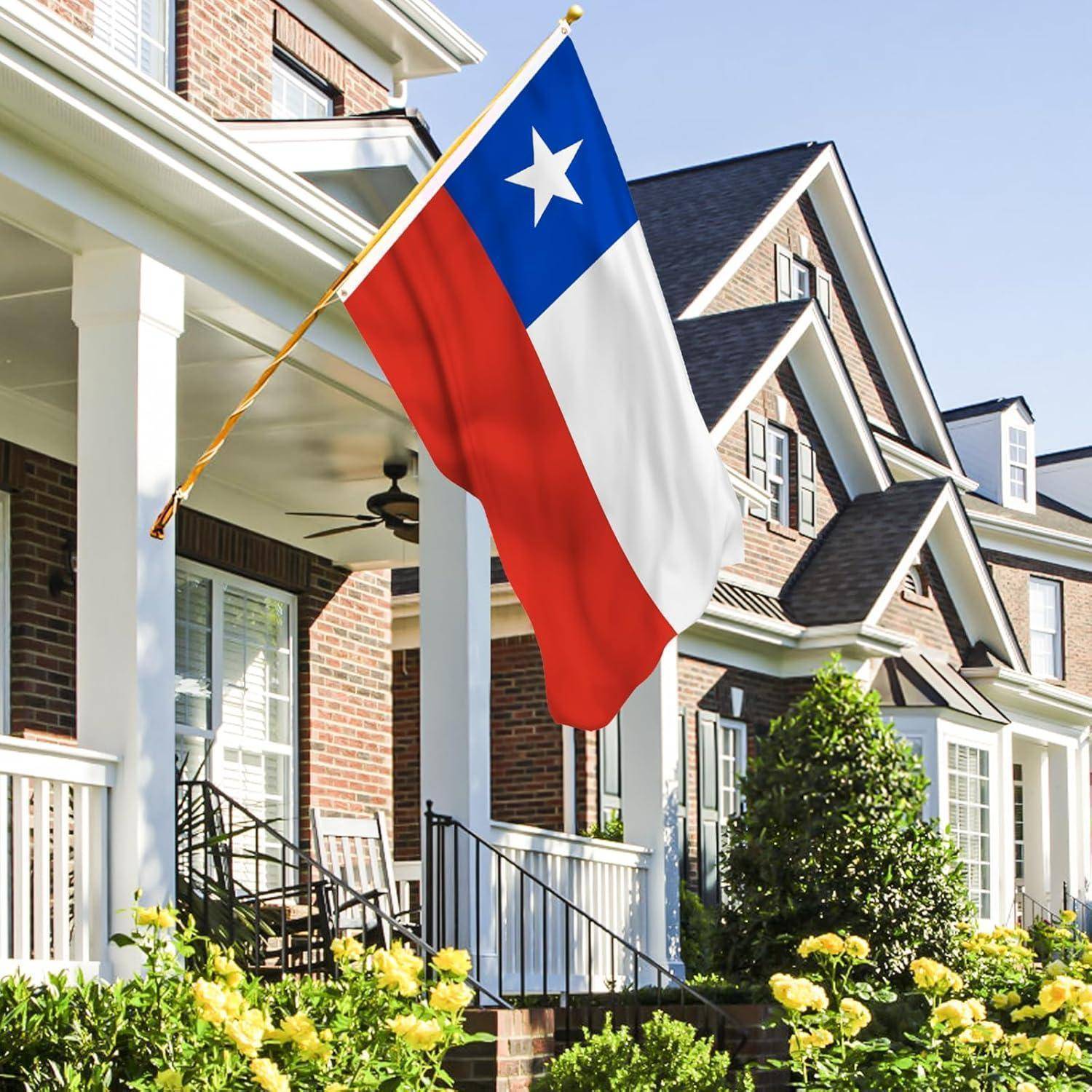 Flagge Chile 90x150 cm Messing Ösen Fußball WM 2 Stück Chile Flagge