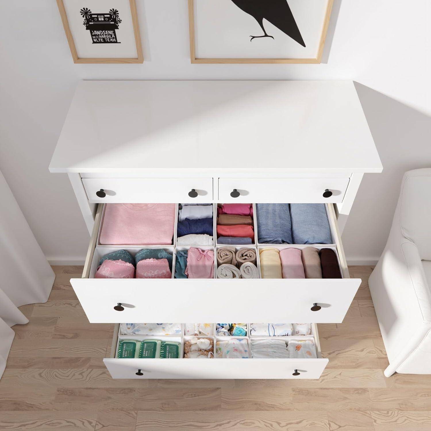 Schubladen Organizer 16er Set 16er Set Weiß für Pax Schrank 100x58