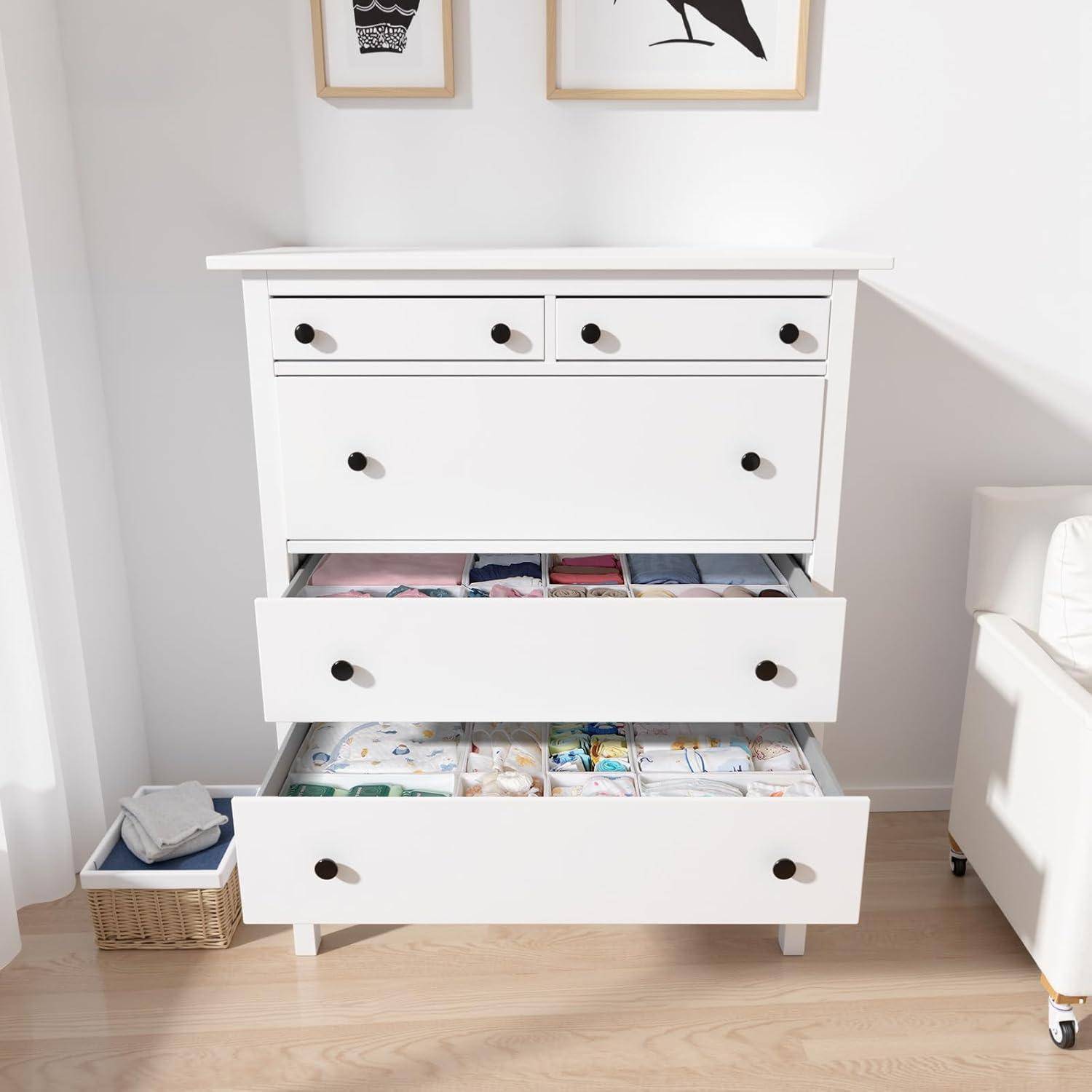 Schubladen Organizer 16er Set 16er Set Weiß für Pax Schrank 100x58