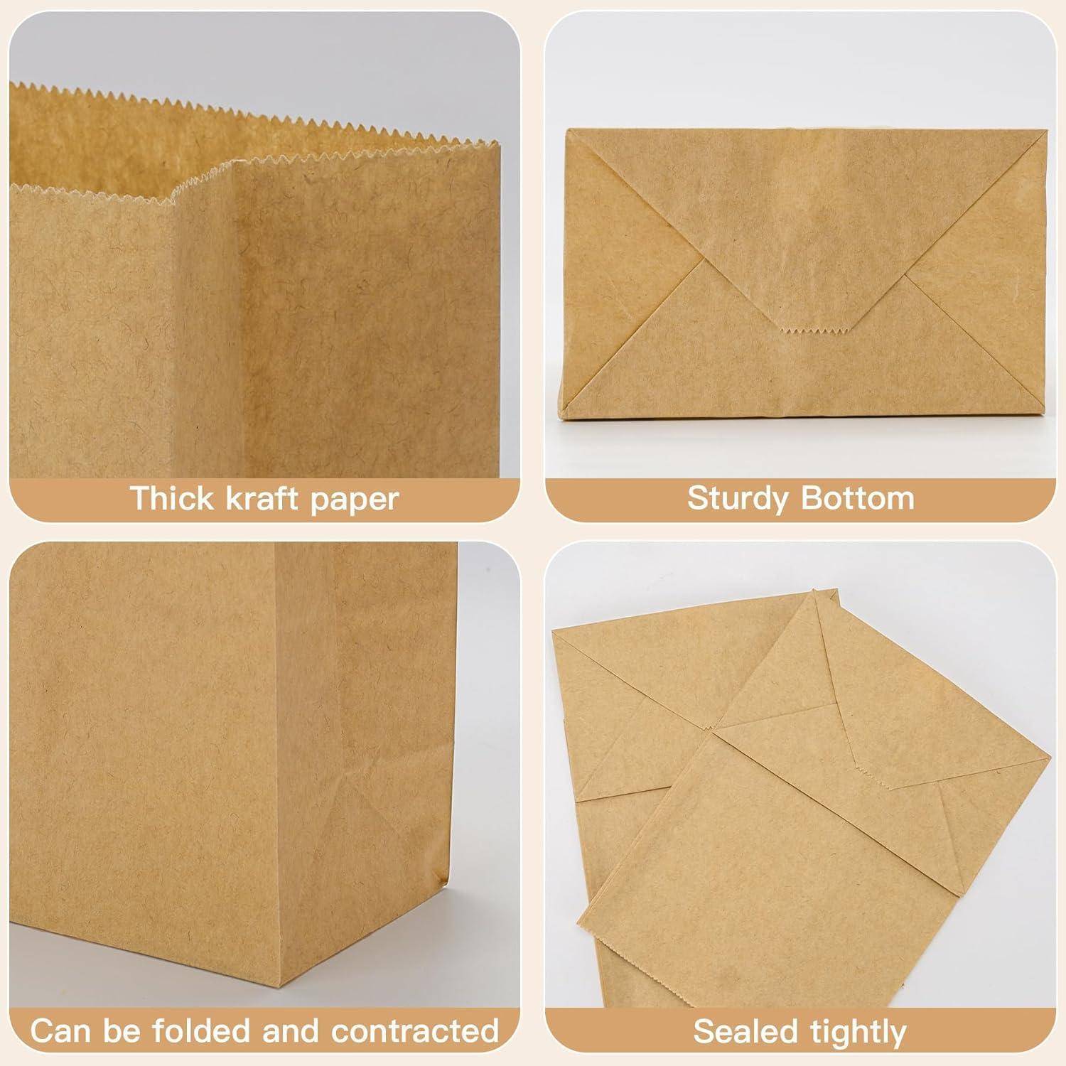 Starker Kraftpapier, stabiler Boden, kann gefaltet und zusammengedrückt werden, verschließt sich fest.