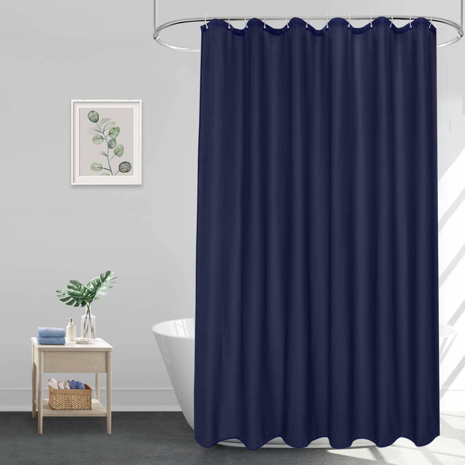 Duschvorhang Blau 180x220 Dunkelblau H220 x B180 cm (1er Pack)
