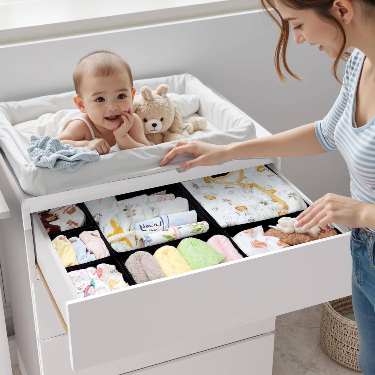 Schubladen Organizer 7er Aufbewahrungsboxen 7er Set Schwarz für MALM
