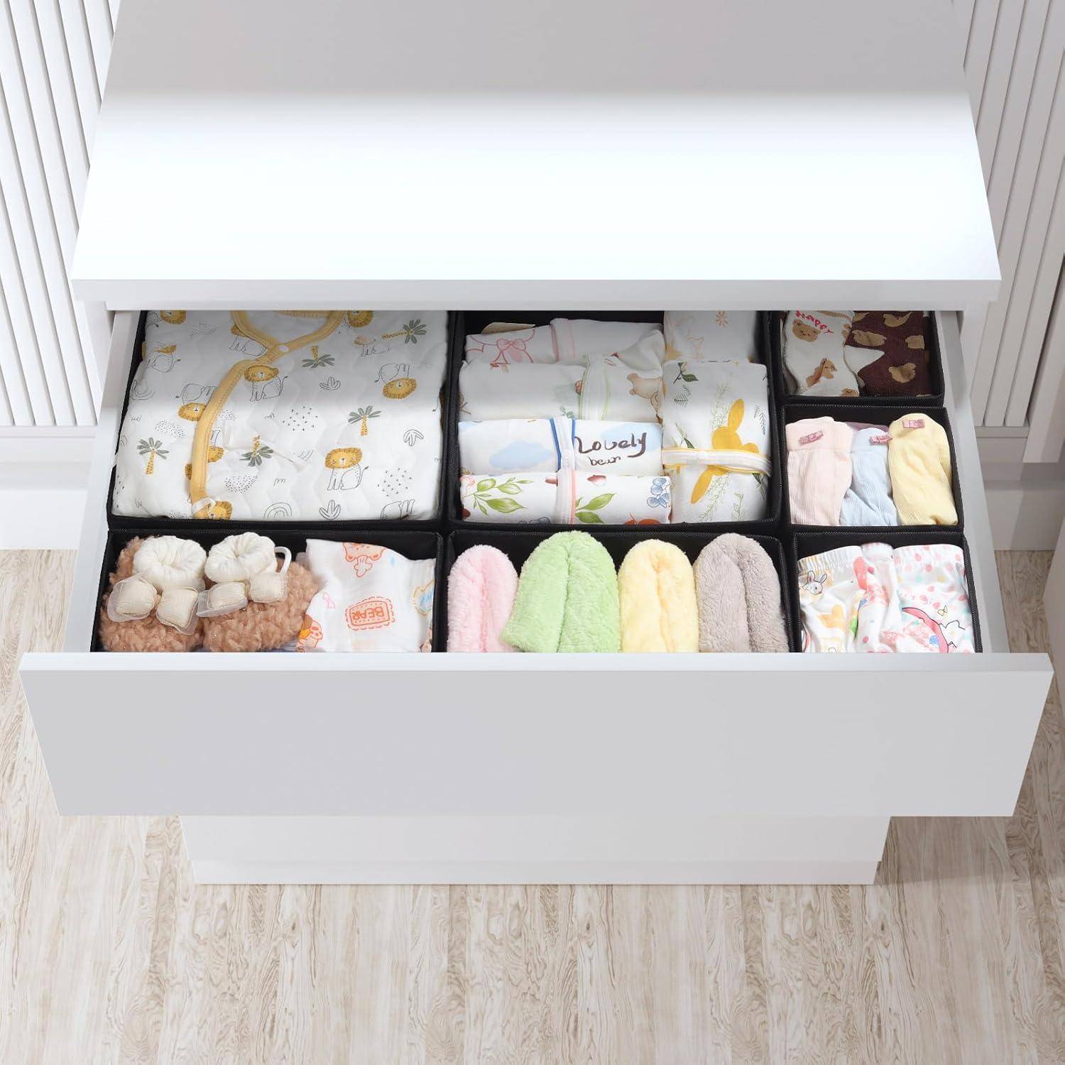 Schubladen Organizer 7er Aufbewahrungsboxen 7er Set Schwarz für MALM