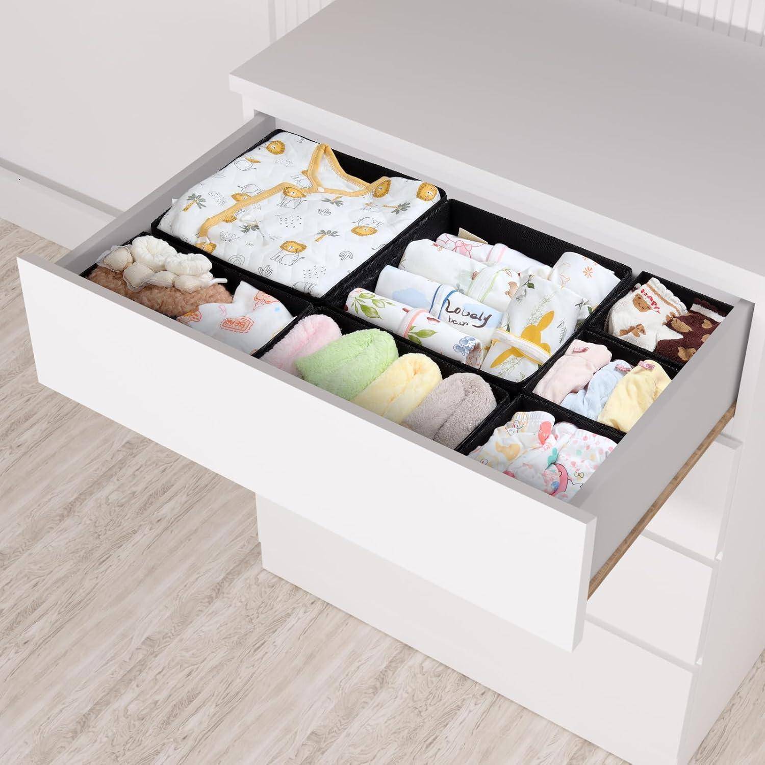 Schubladen Organizer 7er Aufbewahrungsboxen 7er Set Schwarz für MALM