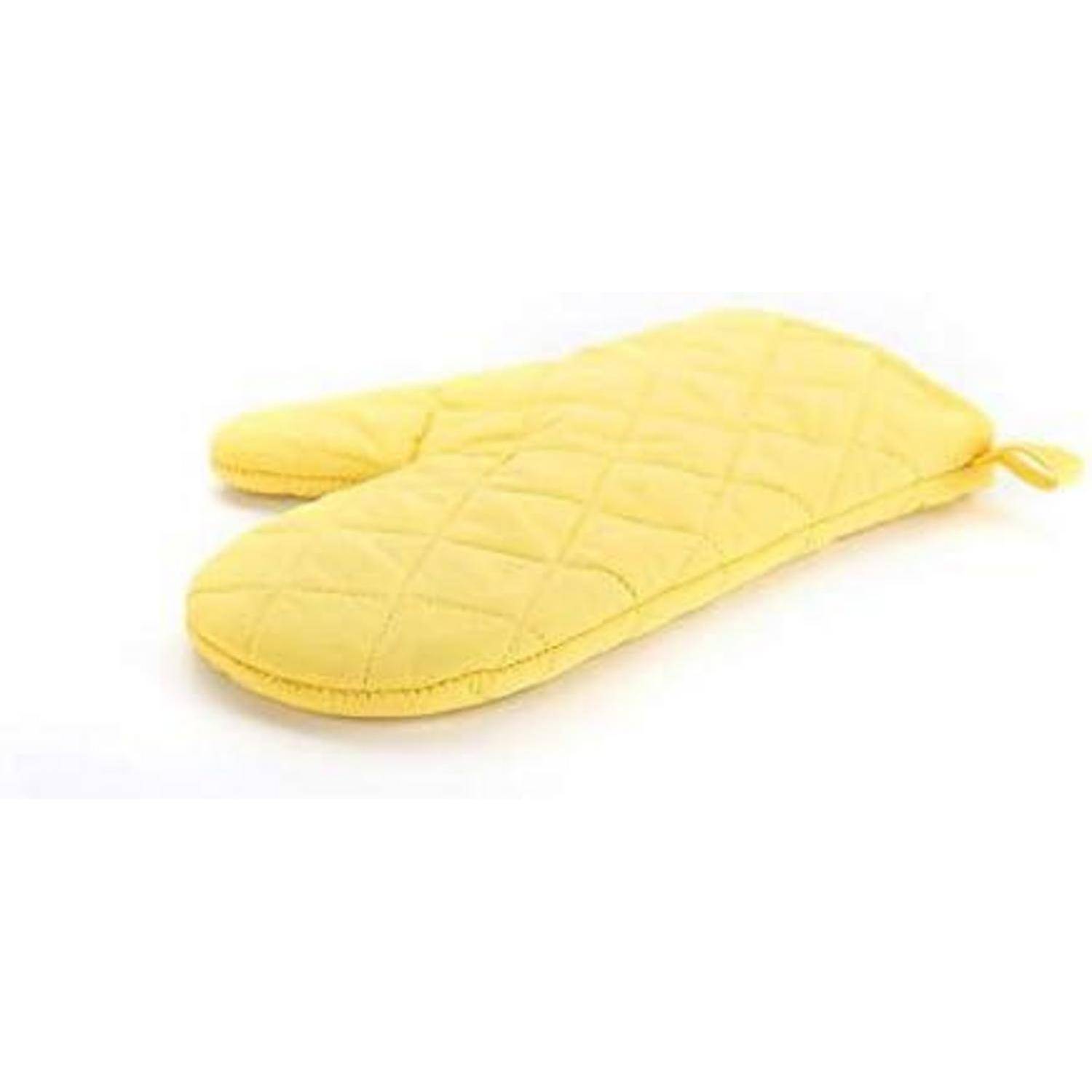 Ofenhandschuhe Hitzeresistent Topfhandschuhe Topflappen Gelb