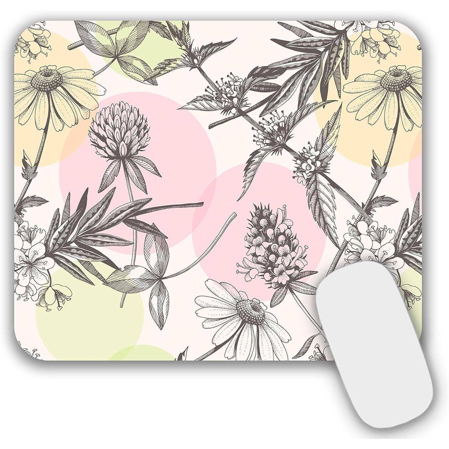 Mauspad Pflanzenmuster Motiv 24 x 20 cm MF-506