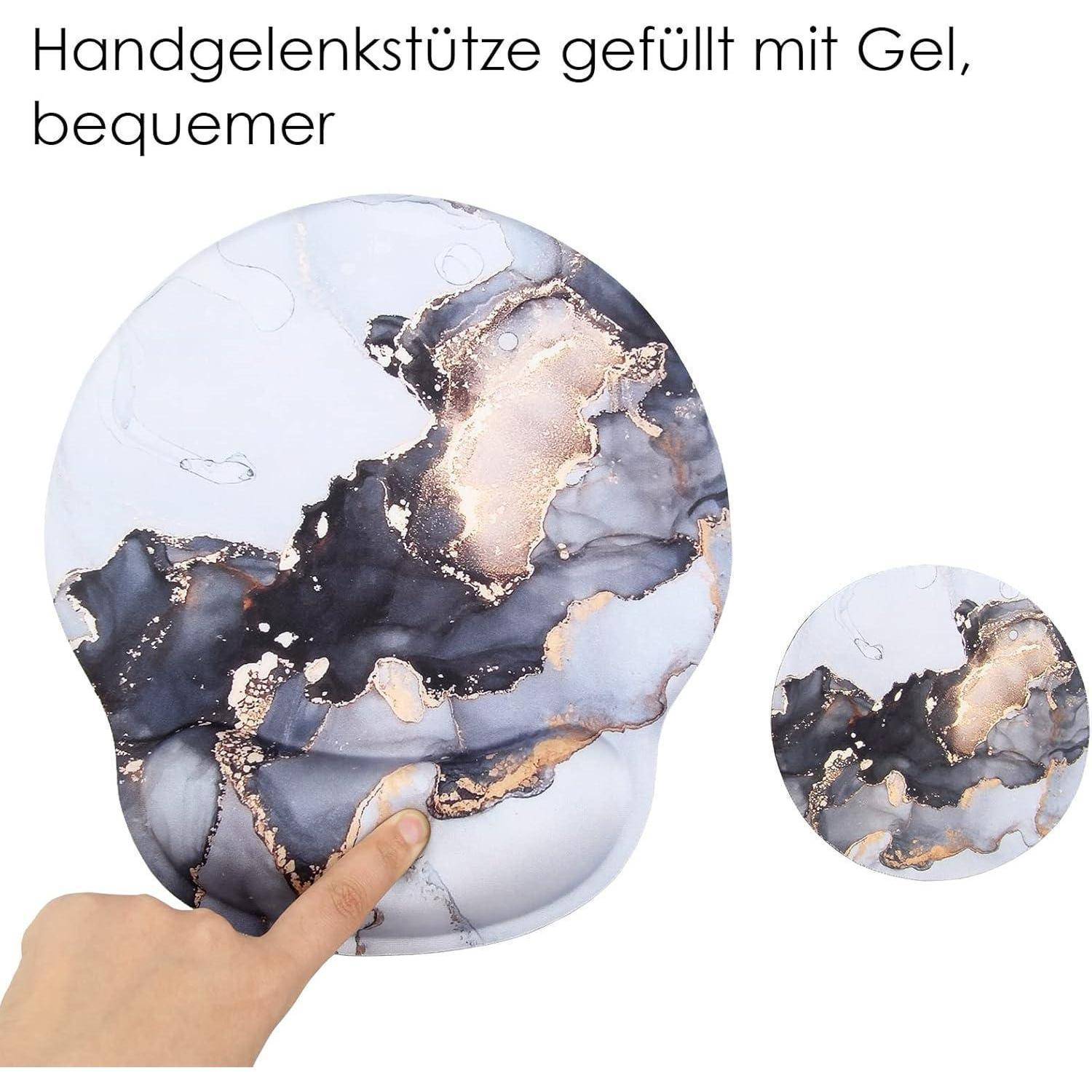 Mauspad Handauflage Gelkissen Untersetzer Laptop Marmor 2