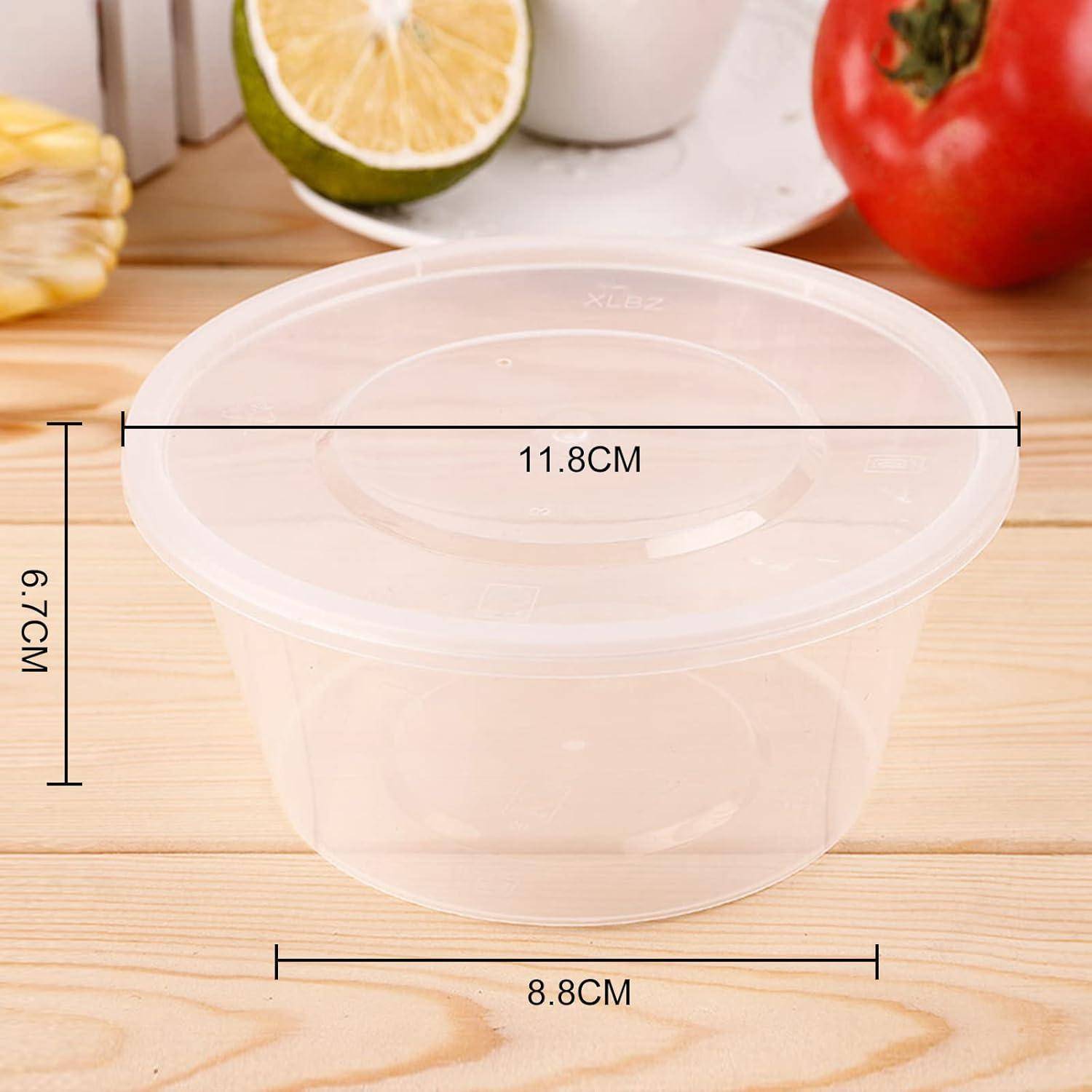 Aufbewahrungsdosen Deckel 450ML Auslaufsicher 50 Stück 16oz-450ml
