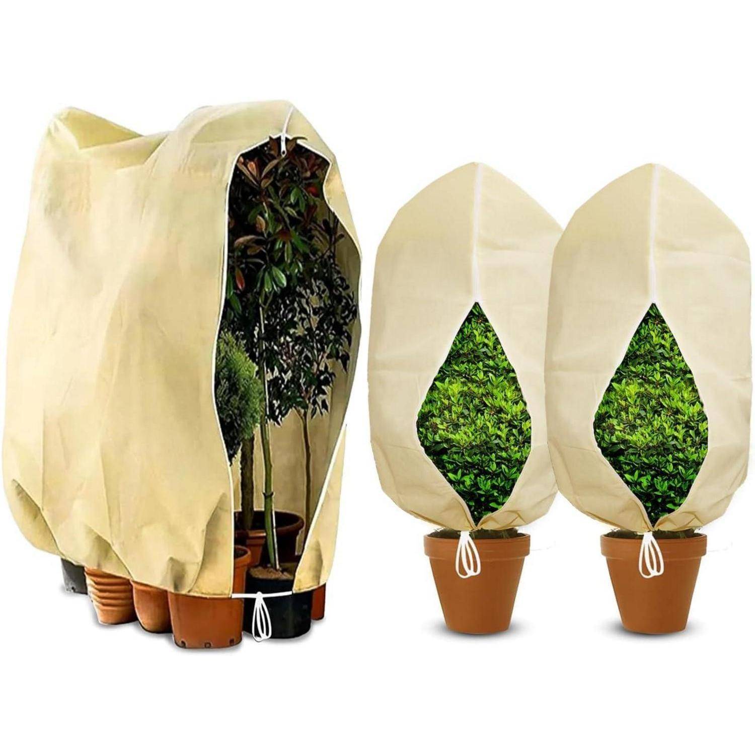 Kübelpflanzensack Winterschutz 3 Stück(80x120cm&120x180cm)