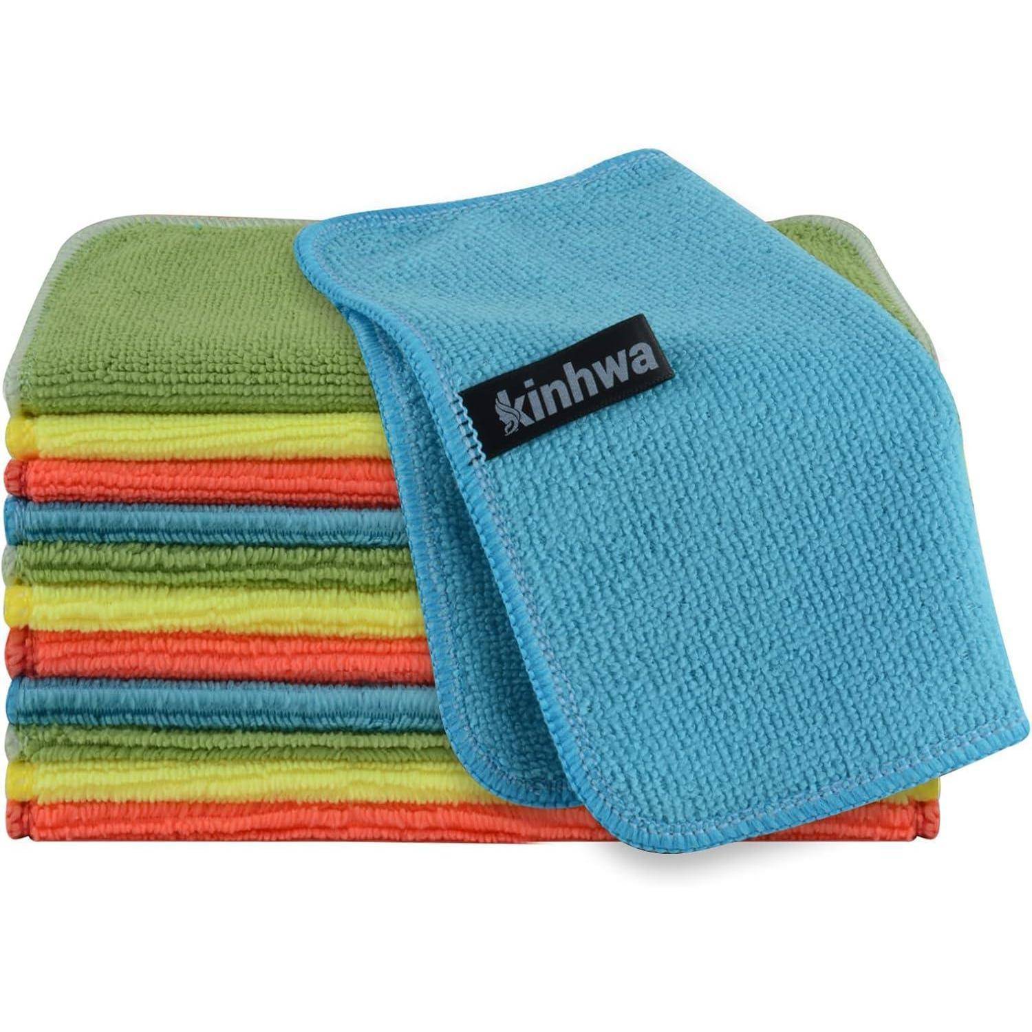 Mikrofasertücher Putzlappen Verschiedene Farben 20 x 20 cm 12pack
