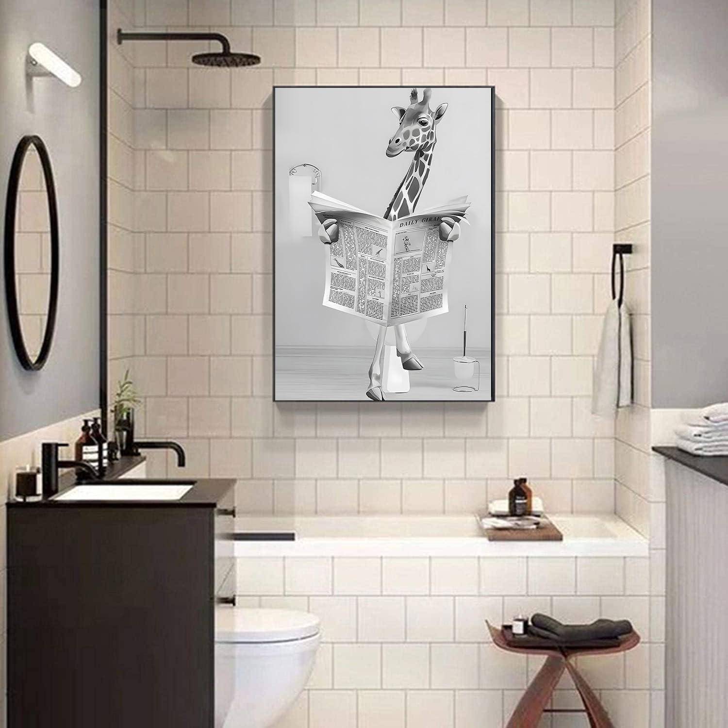 Leinwandbild Hochlandrind Badewanne Badezimmer CJL1 40L x 60B cm