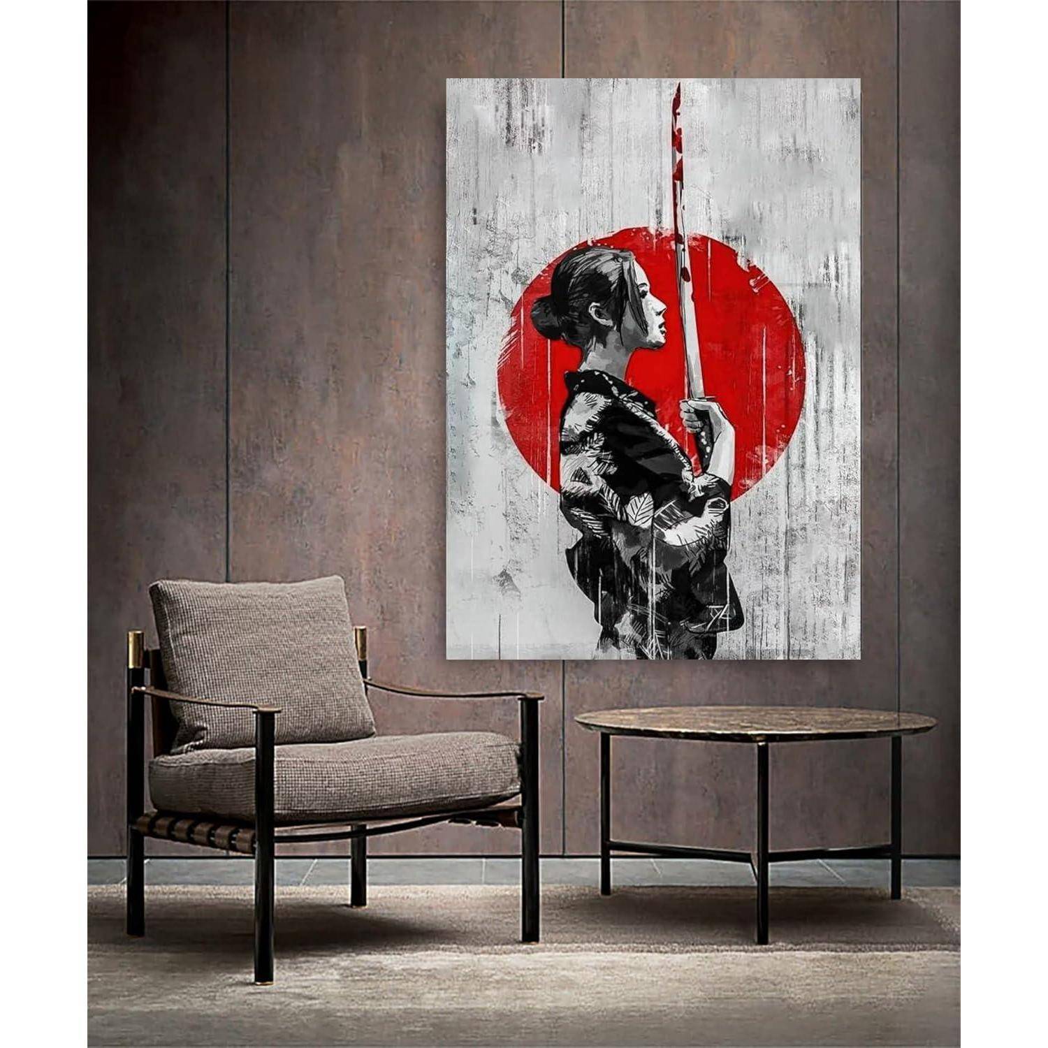 Leinwandbilder Japanisch Frau Kunstdrucke Wanddeko 3PCS 30x40cm