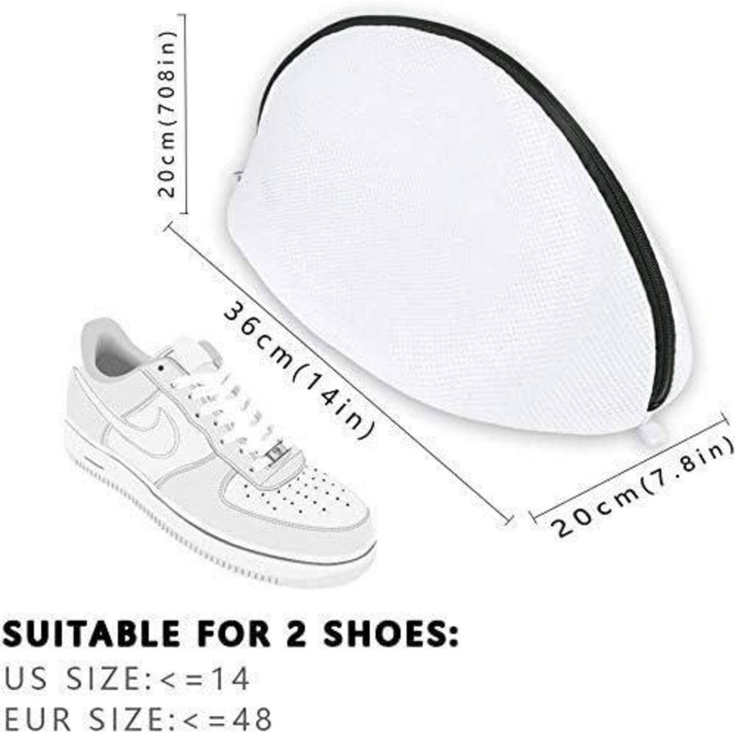 Waschbeutel Schuhbeutel Mesh Schuhe 2 Set Schuhtaschen Weißes Netz