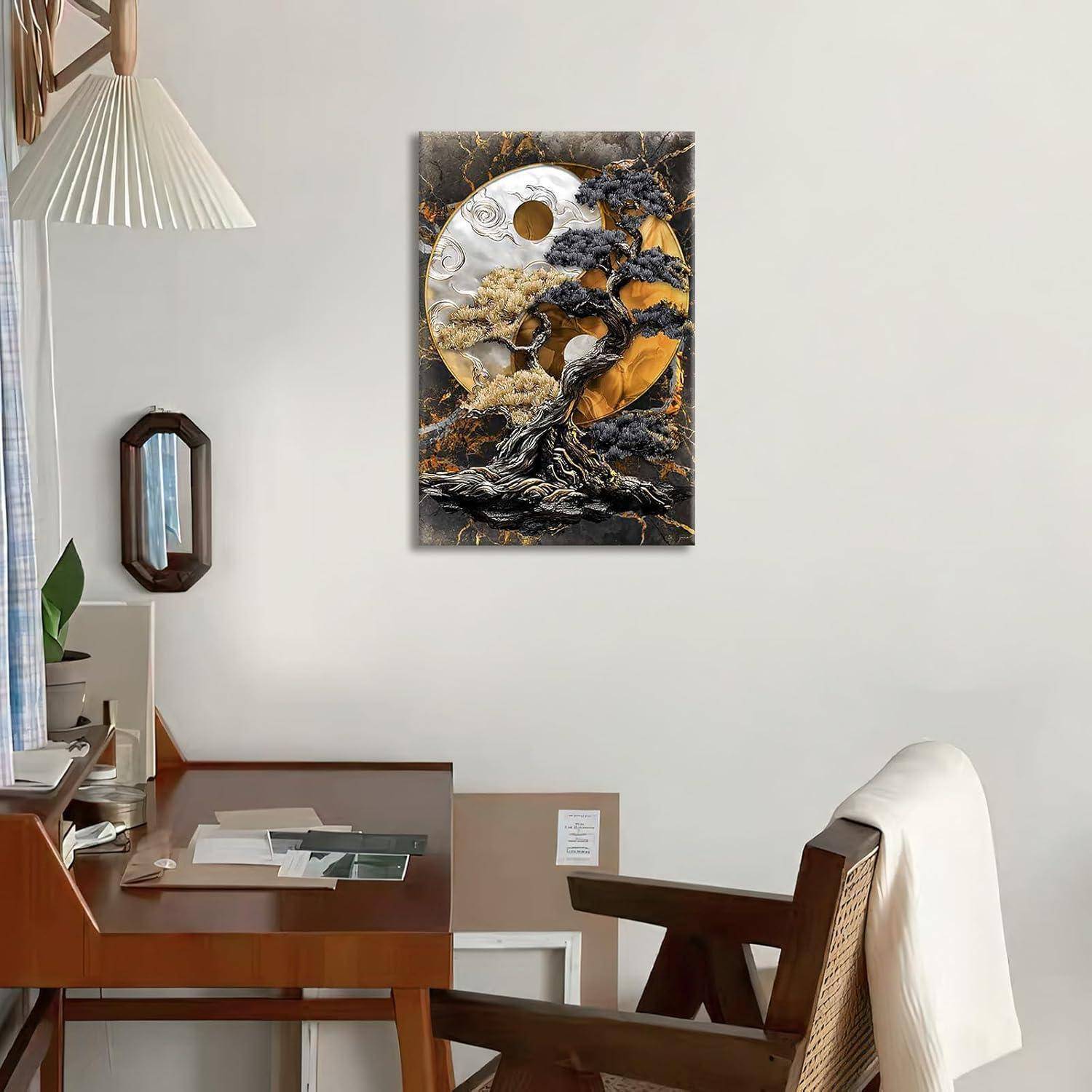 Leinwandbild Qian Kun Yin Yang 40L x 60B cm Qian Kun Yin Yang Baum