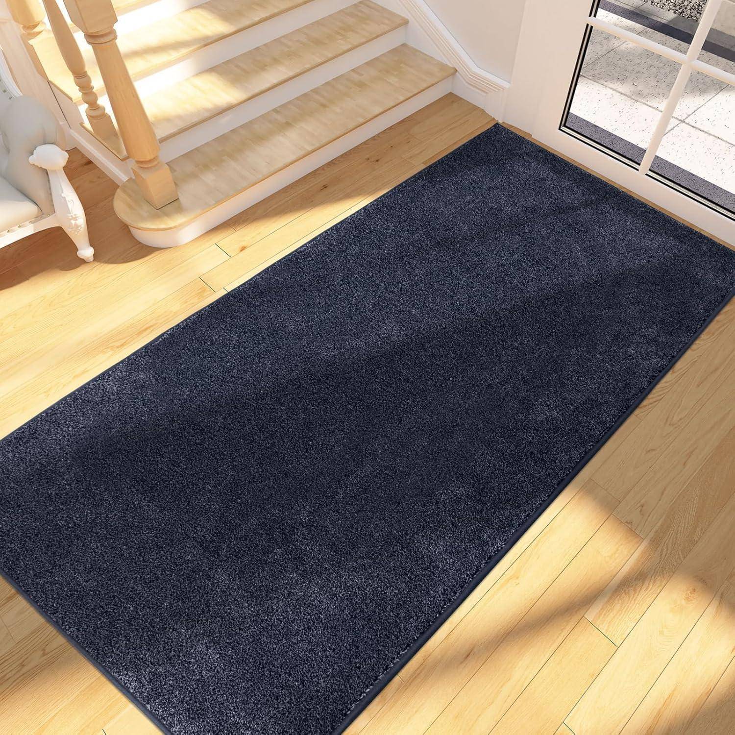 Schmutzfangmatte Sauberlaufmatte 80 x 178 cm Rechteckig Dunkelblau