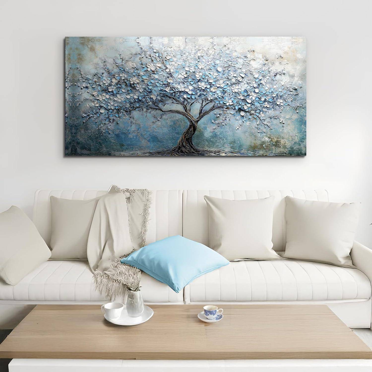 Wandbild Leinwand Baum des Lebens Blühender Baum 119L x 59B cm