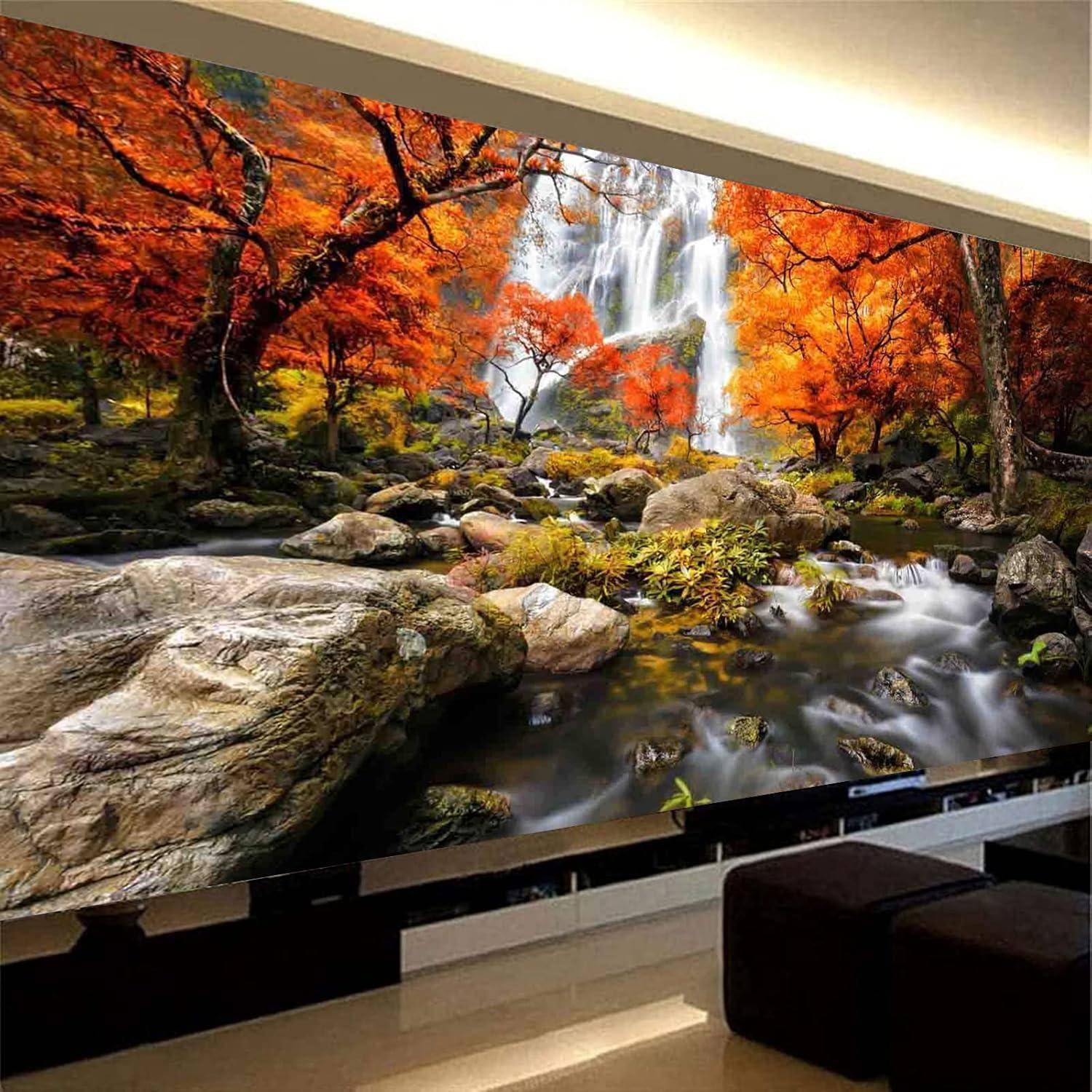 Diamond Painting Wasserfall Natur 5D Diamant Malerei Groß XXL Set