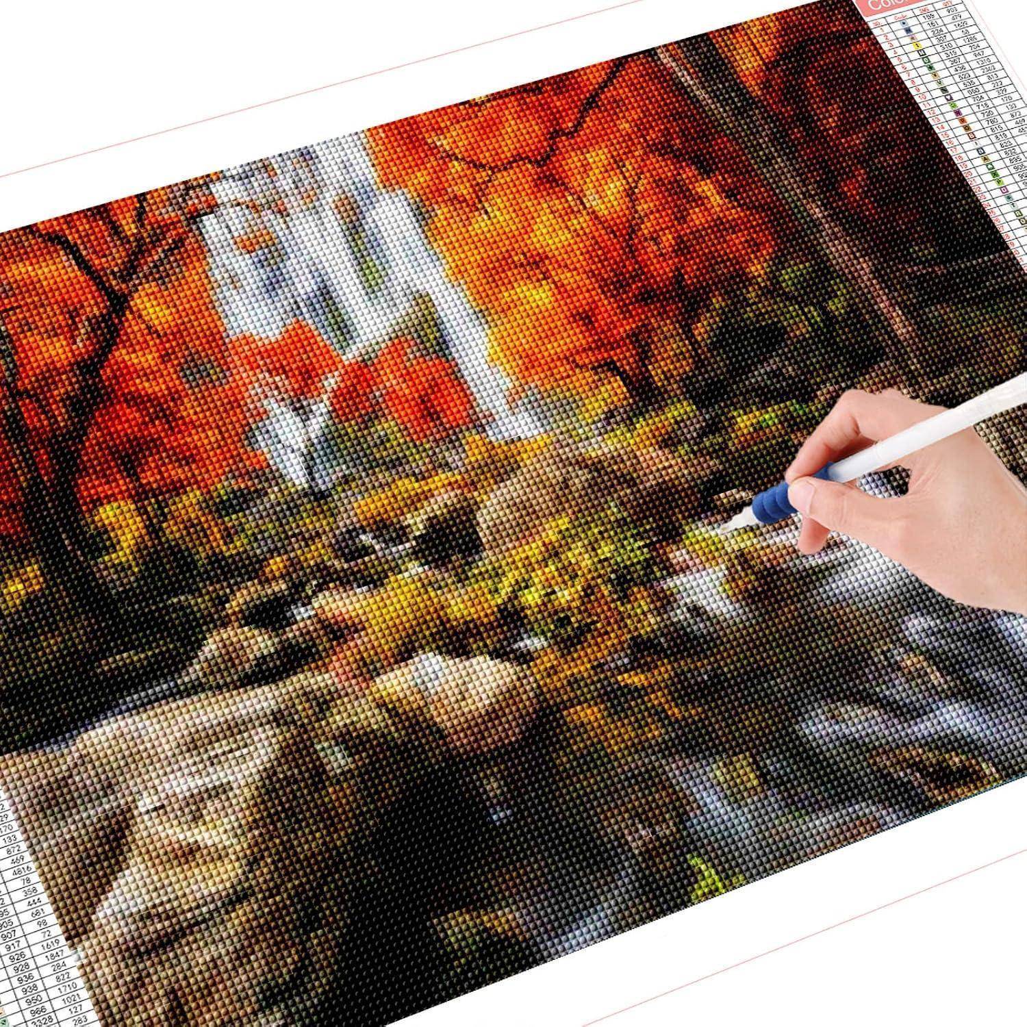 Diamond Painting Wasserfall Natur 5D Diamant Malerei Groß XXL Set