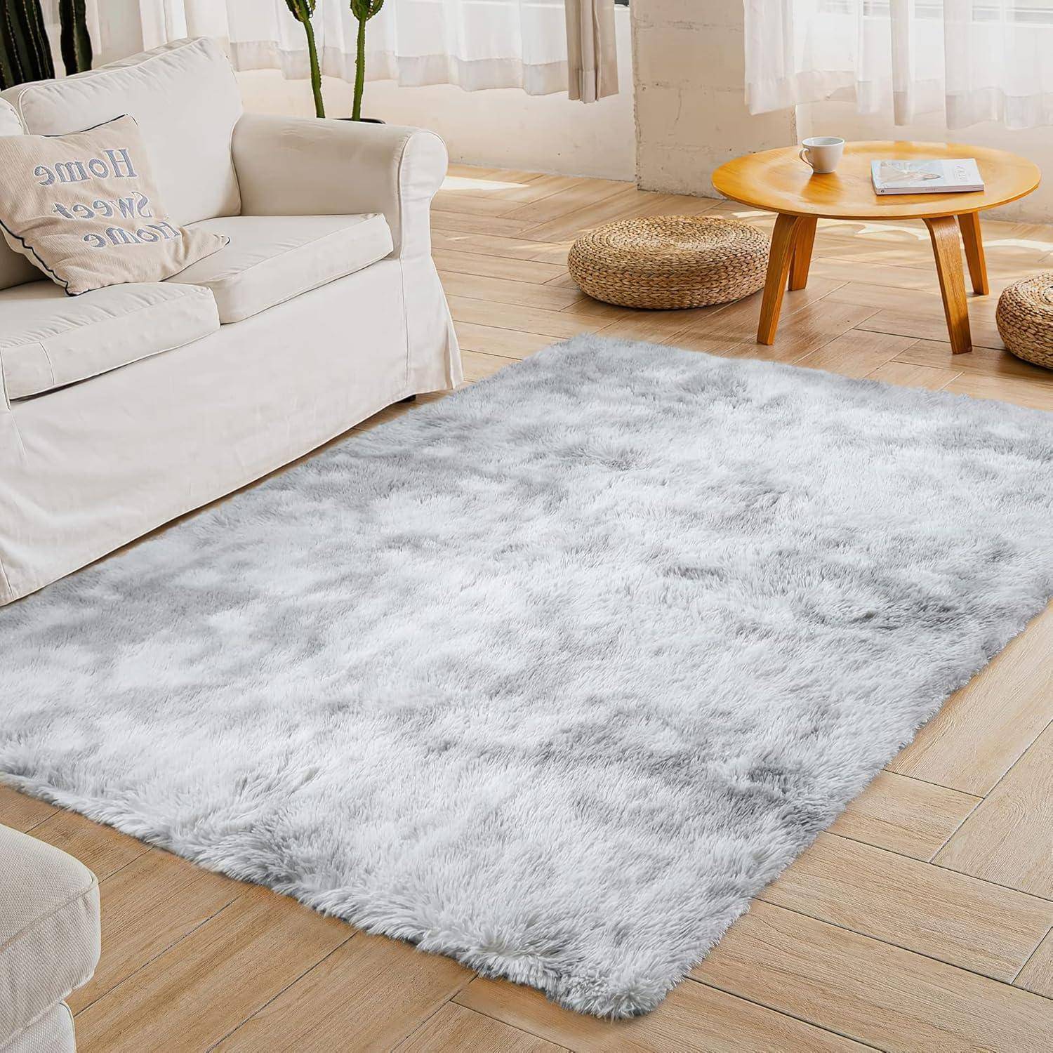 Hochflor Shaggy Teppich Flauschig Weich Area Rug Schlafzimmer