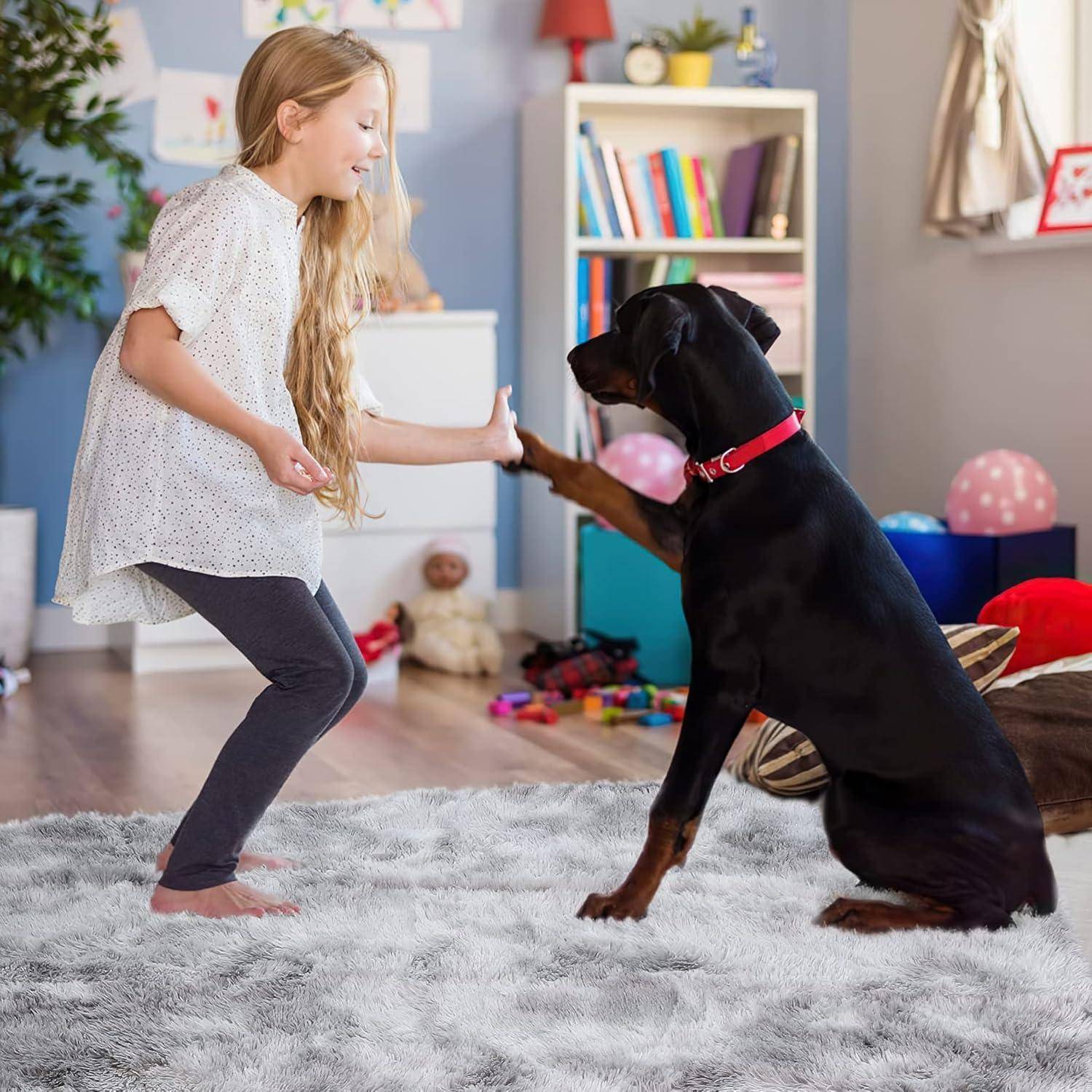 Hochflor Shaggy Teppich Flauschig Weich Area Rug Schlafzimmer