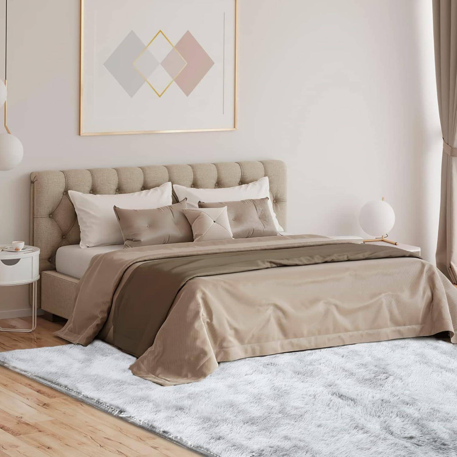 Hochflor Shaggy Teppich Flauschig Weich Area Rug Schlafzimmer