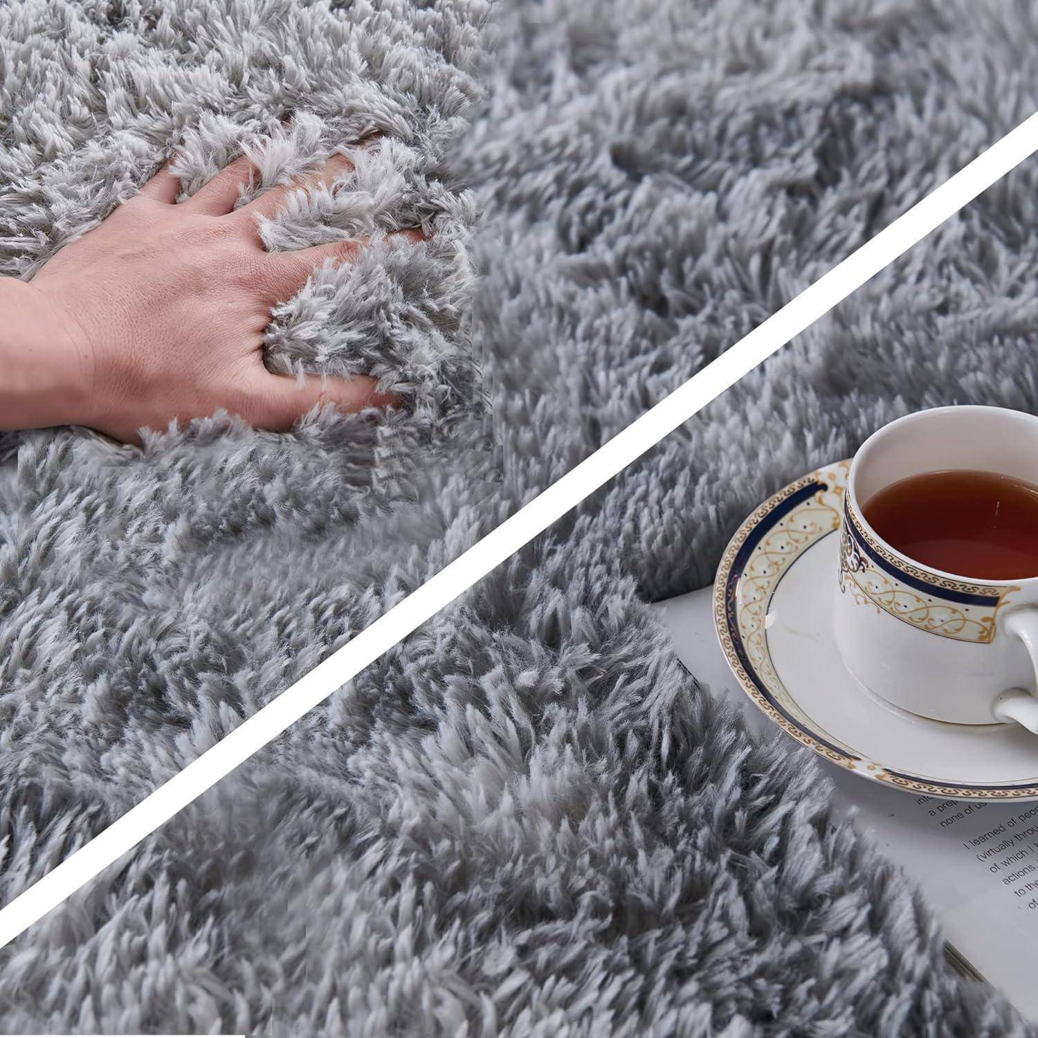 Hochflor Shaggy Teppich Flauschig Weich Area Rug Schlafzimmer