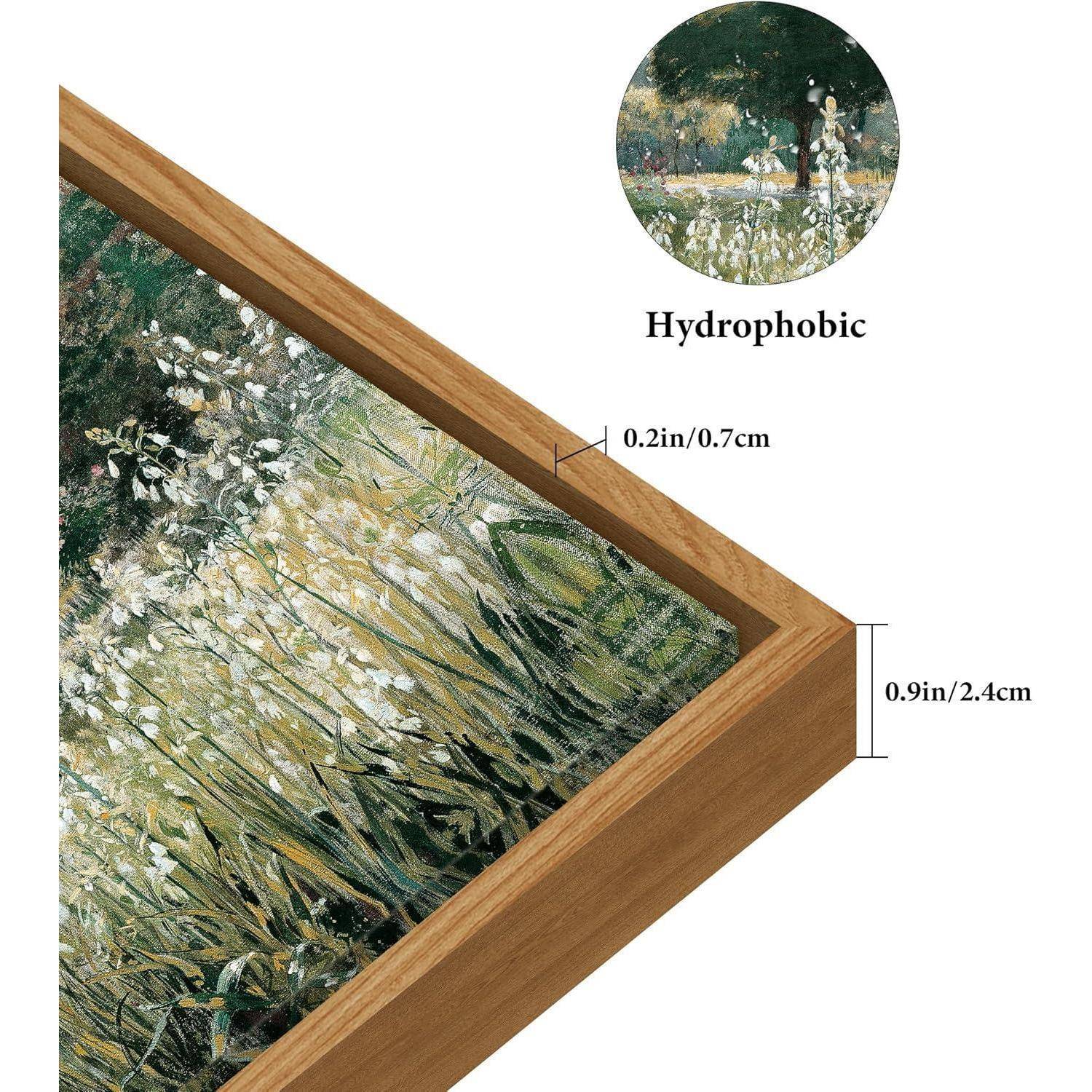 Leinwandbild 60x90 cm Holzrahmen Galtonia-Rahmen Holz 90L x 60B cm