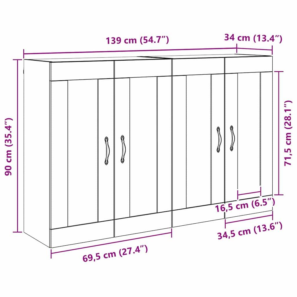 Abmessungen des Kleiderschranks: 139 cm (54,7