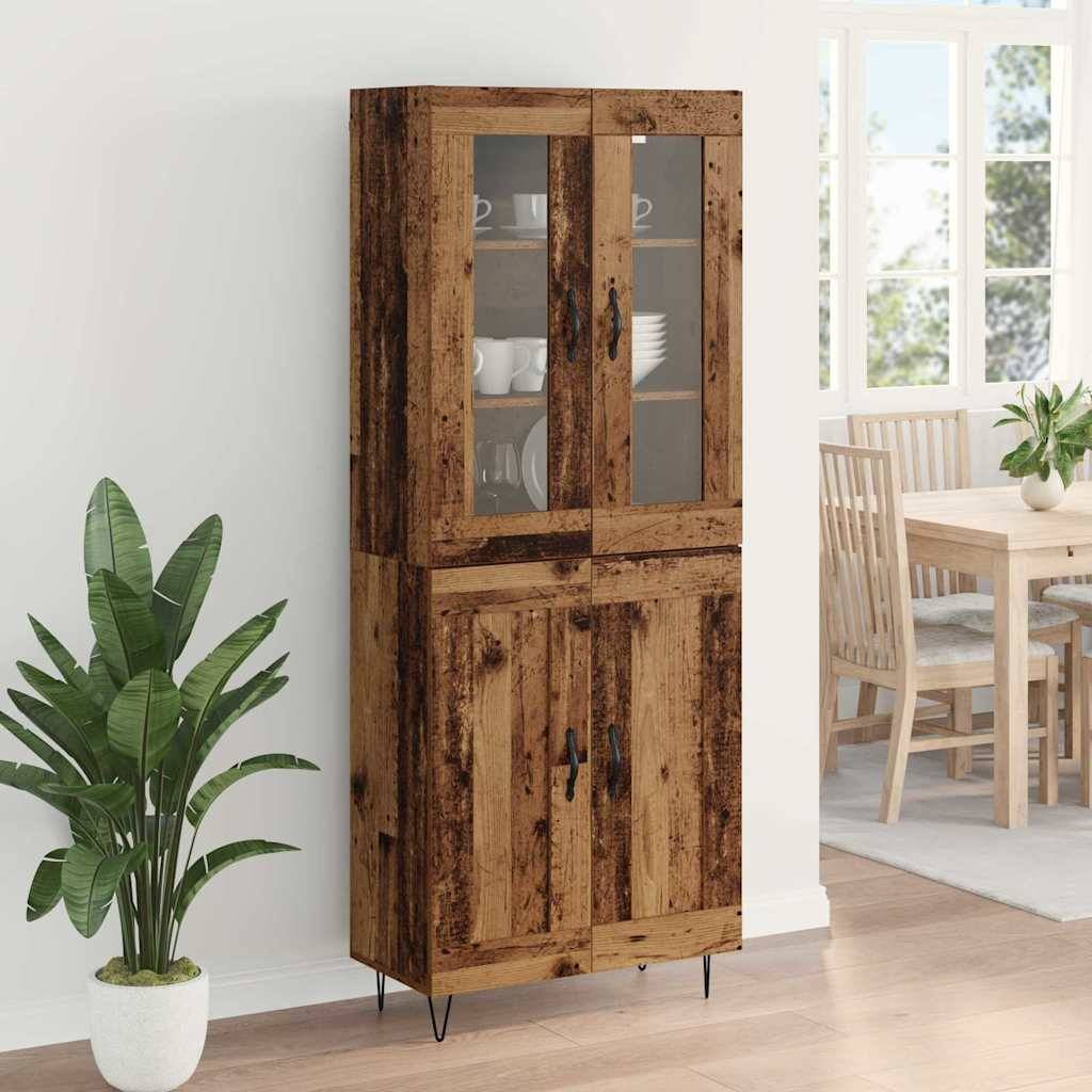 vidaXL Highboard Altholz 69,5 x 34 x 90 cm Holzwerkstoff