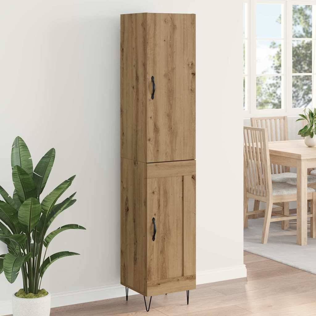 vidaXL Highboard Artisan-Eiche 34,5 x 34 x 90 cm Holzwerkstoff