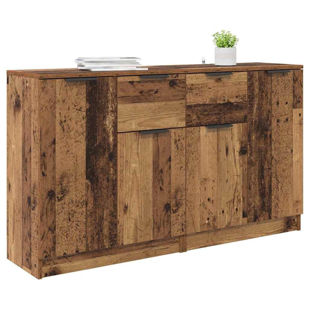 vidaXL Sideboards 2 pcs Altholz 60 x 30 x 70 cm Holzwerkstoff
