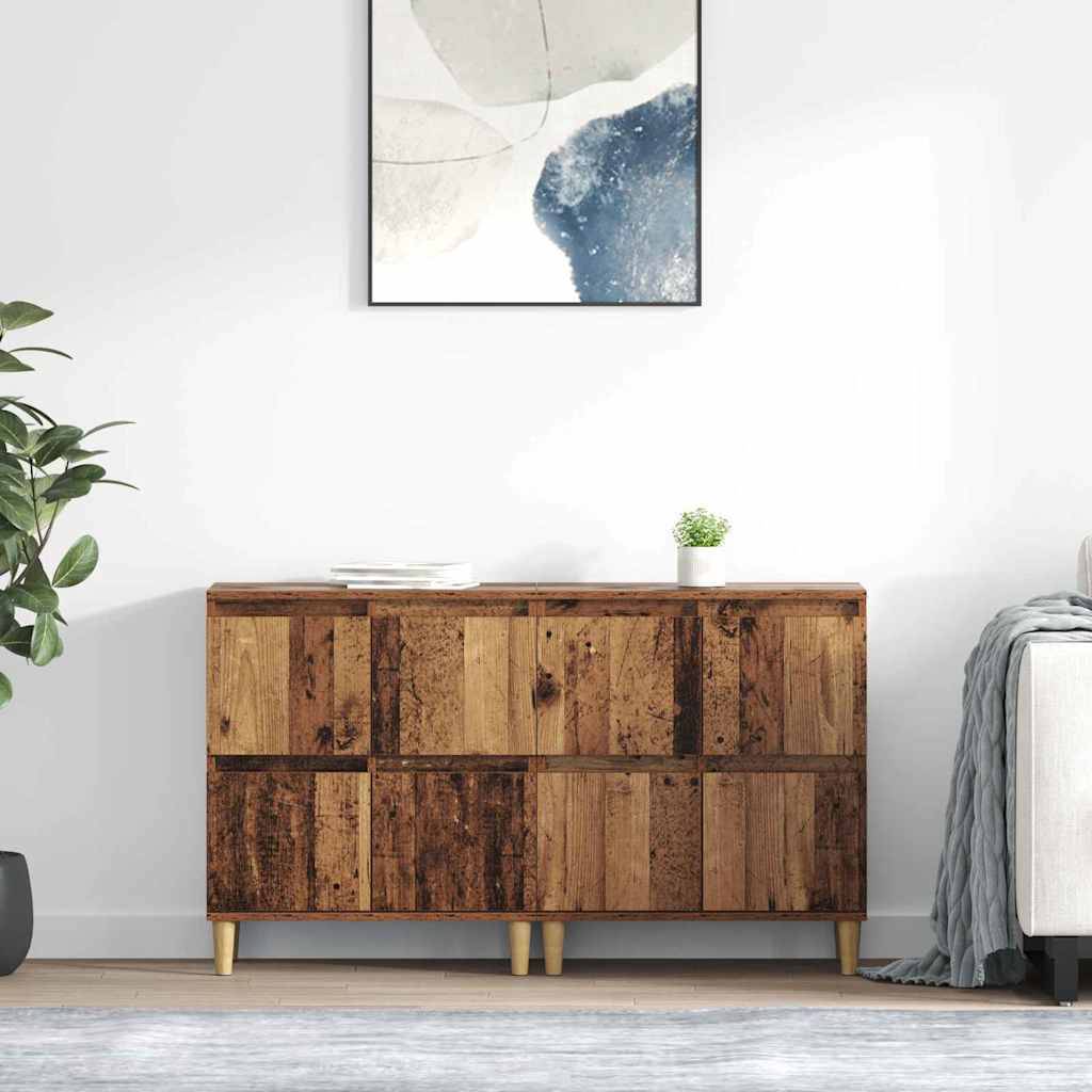 vidaXL Sideboards 2 pcs Altholz 60 x 35 x 70 cm Holzwerkstoff