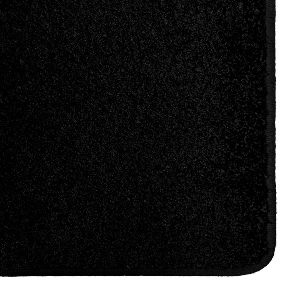 vidaXL Teppichläufer Schwarz 80 x 500 cm 100% Polypropylen Tuft