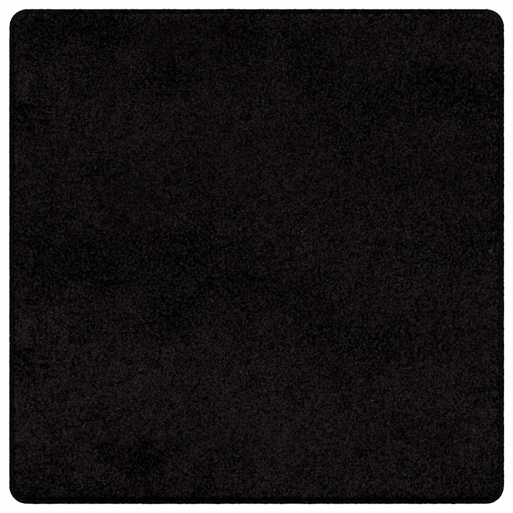 vidaXL Teppichläufer Schwarz 100 x 100 cm 100% Polypropylen Tuft