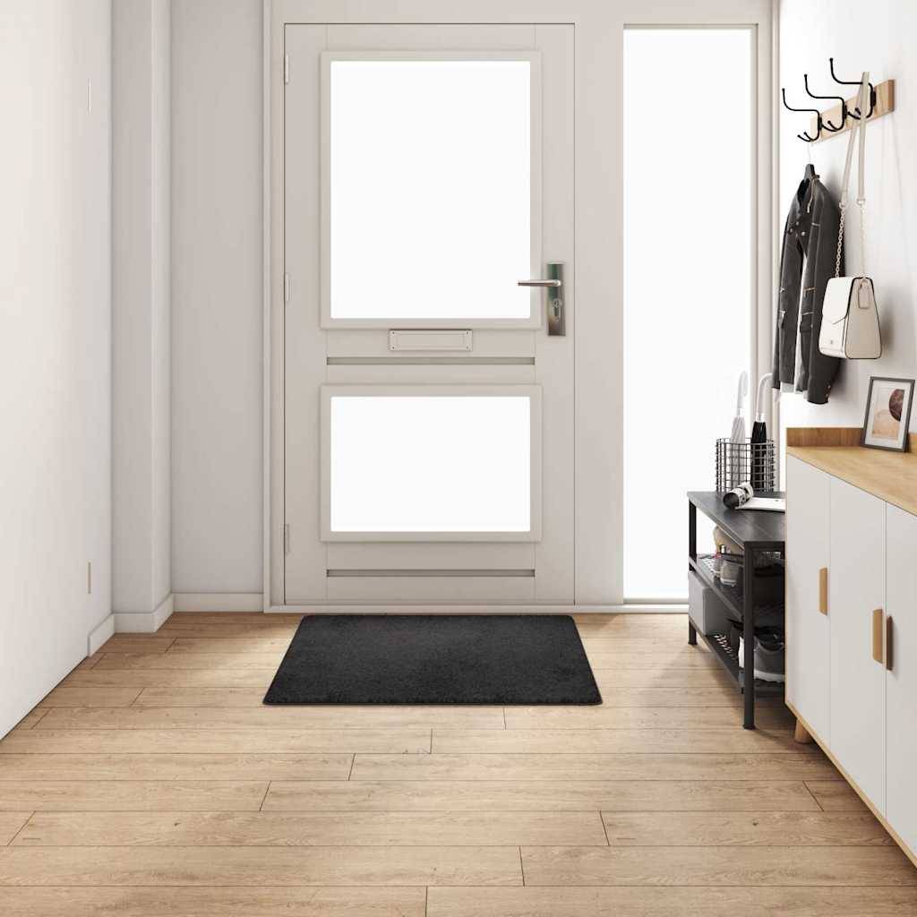 vidaXL Teppichläufer Schwarz 100 x 100 cm 100% Polypropylen Tuft
