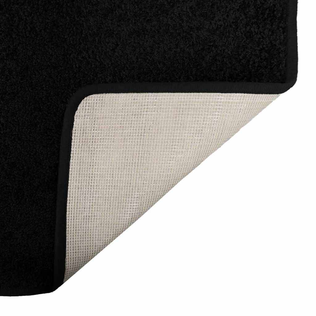 vidaXL Teppichläufer Schwarz 80 x 500 cm 100% Polypropylen Tuft
