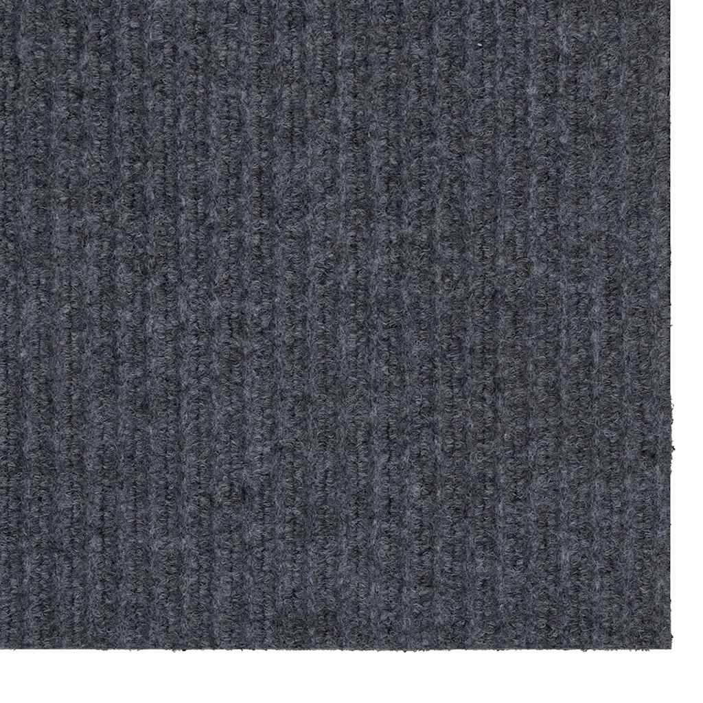 vidaXL Teppichläufer Grau 80 x 500 cm Stoff