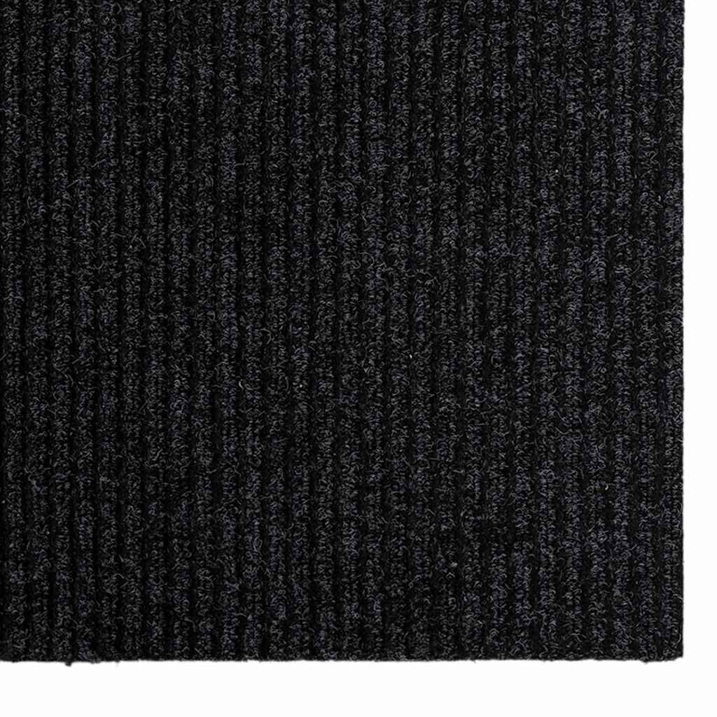 vidaXL Teppichläufer Anthrazit 80 x 500 cm Stoff